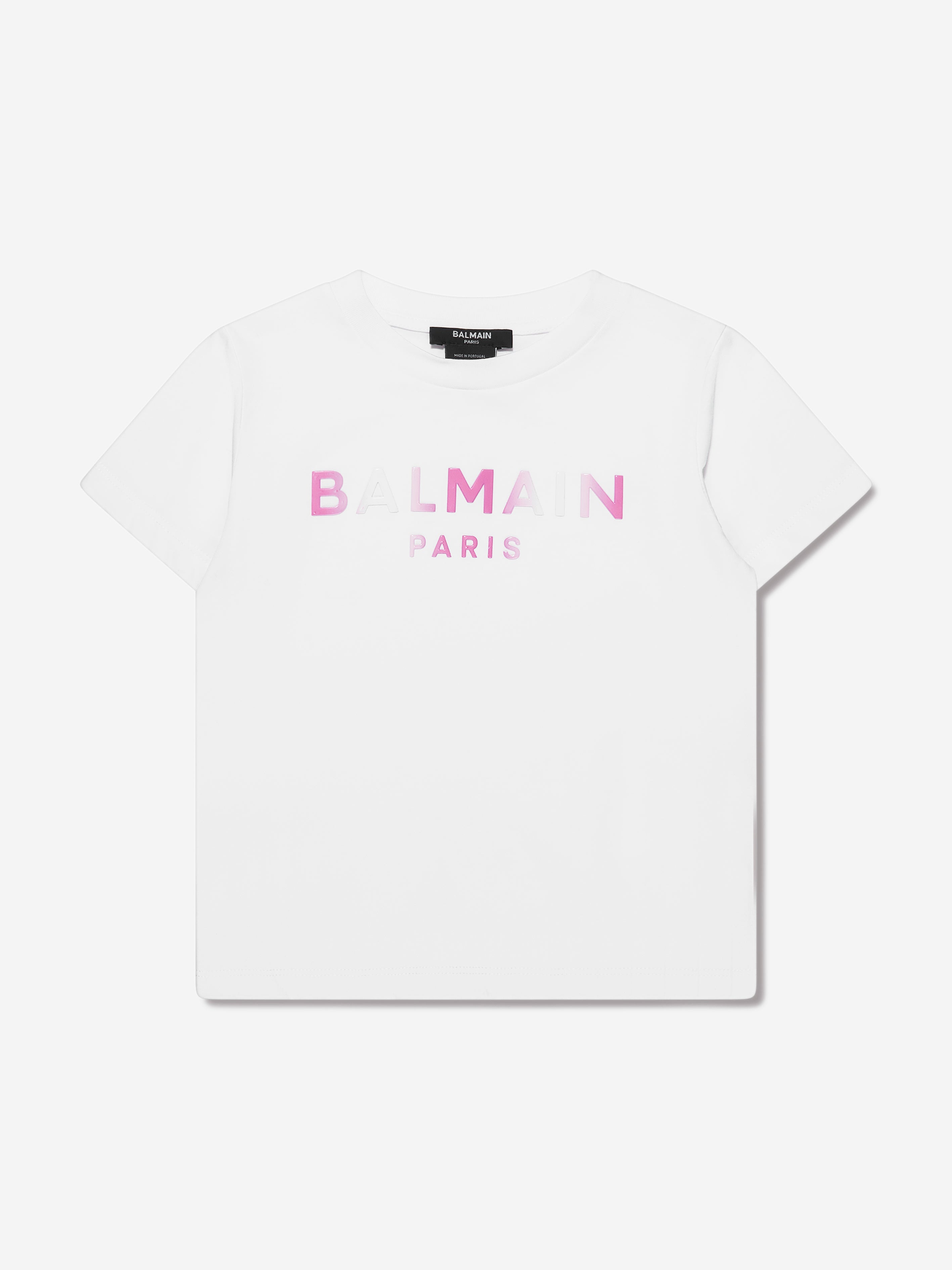 Balmain Girls Logo T-Shirt in White