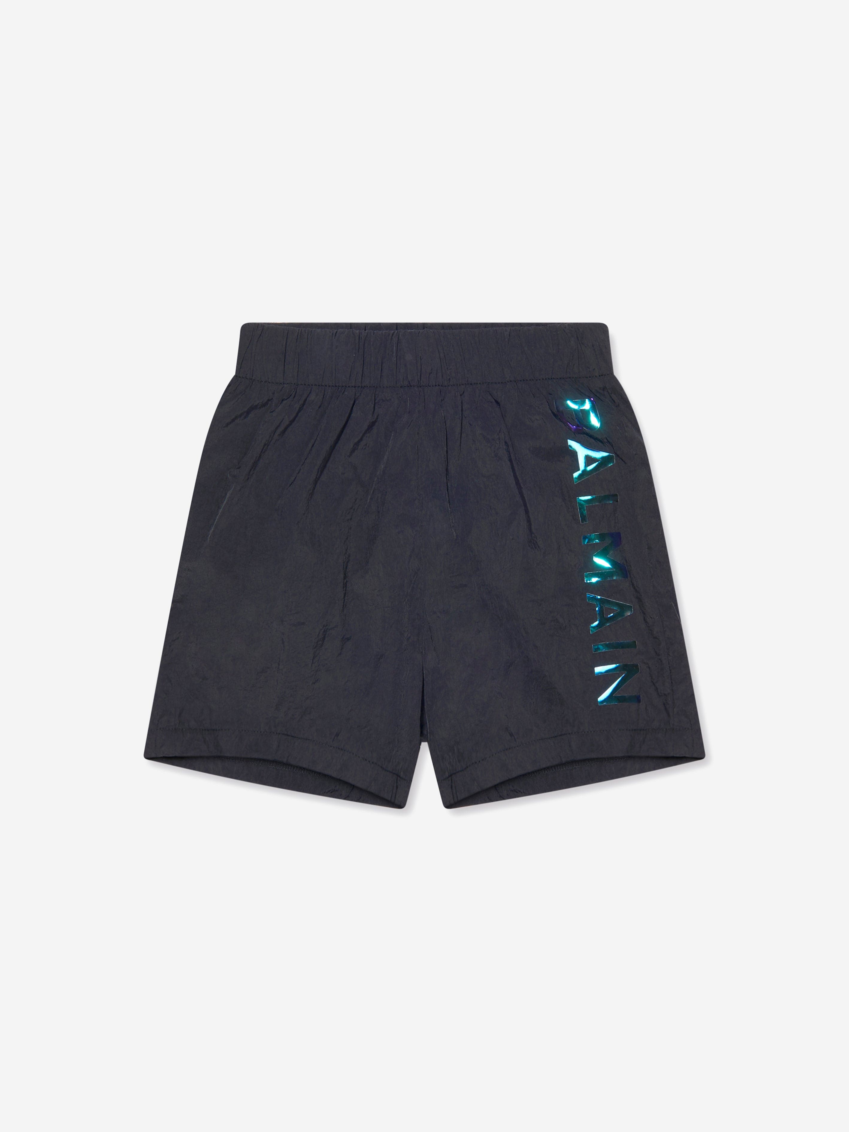 Balmain Boys Logo Swim Shorts in Black