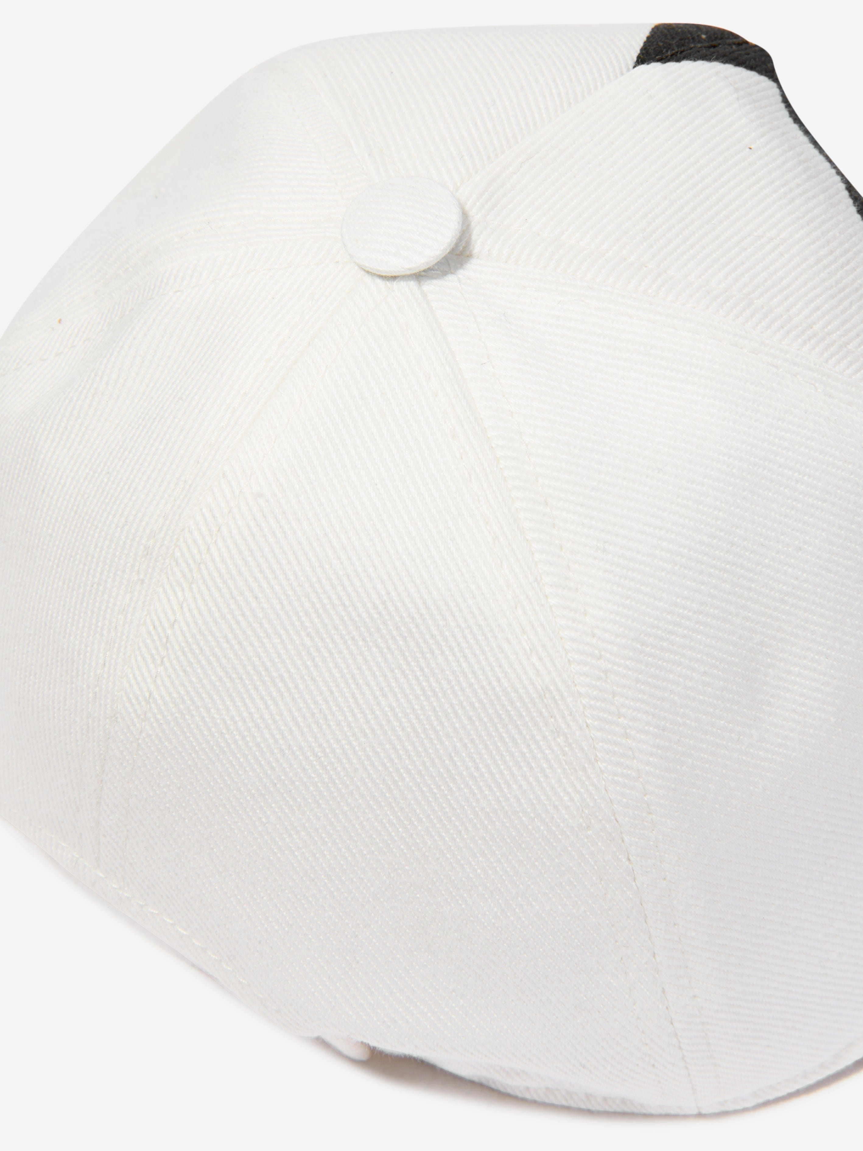 Balmain Kids Star Logo Cap in Ivory