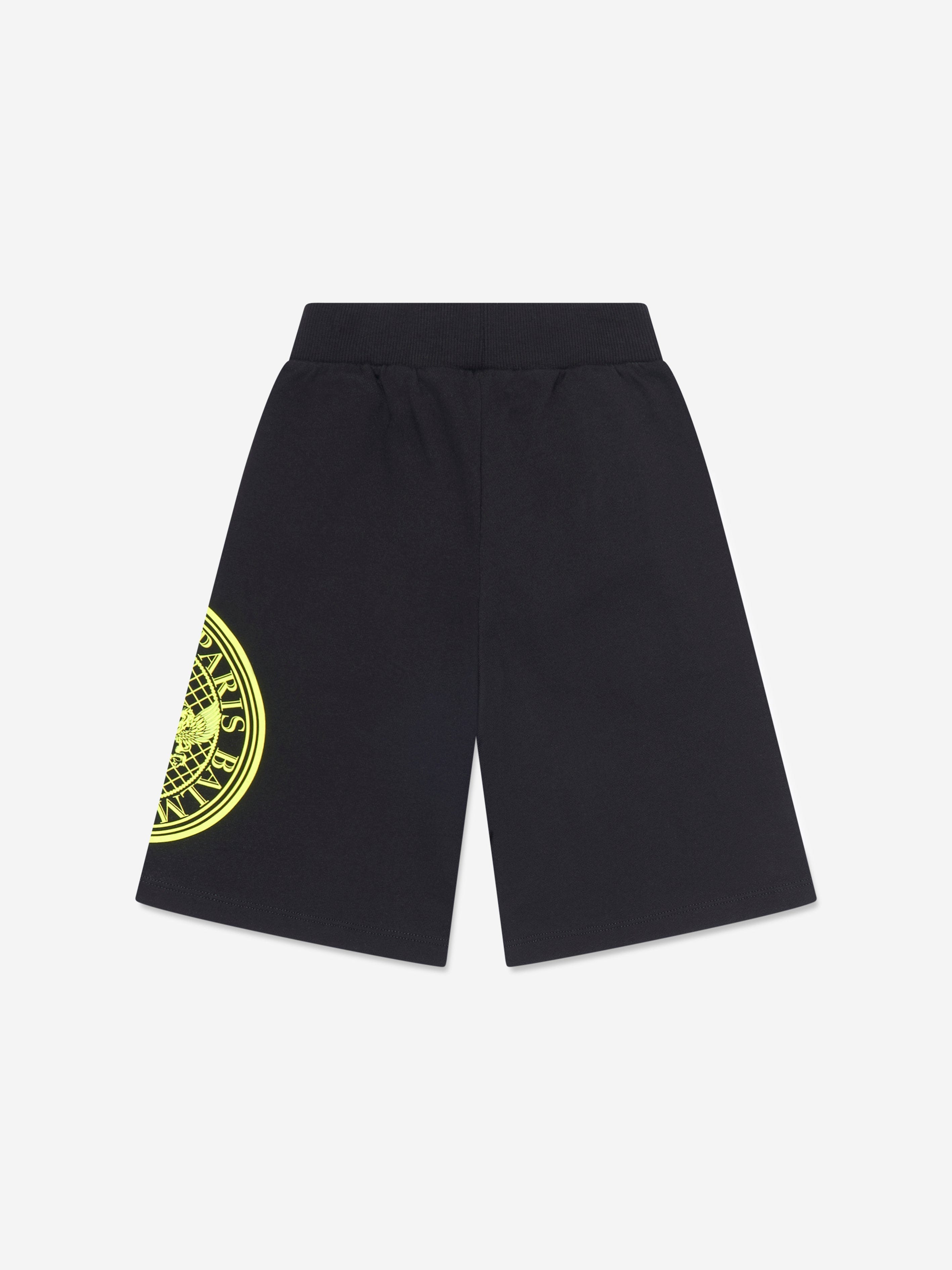 Balmain Boys Logo Jersey Shorts in Black