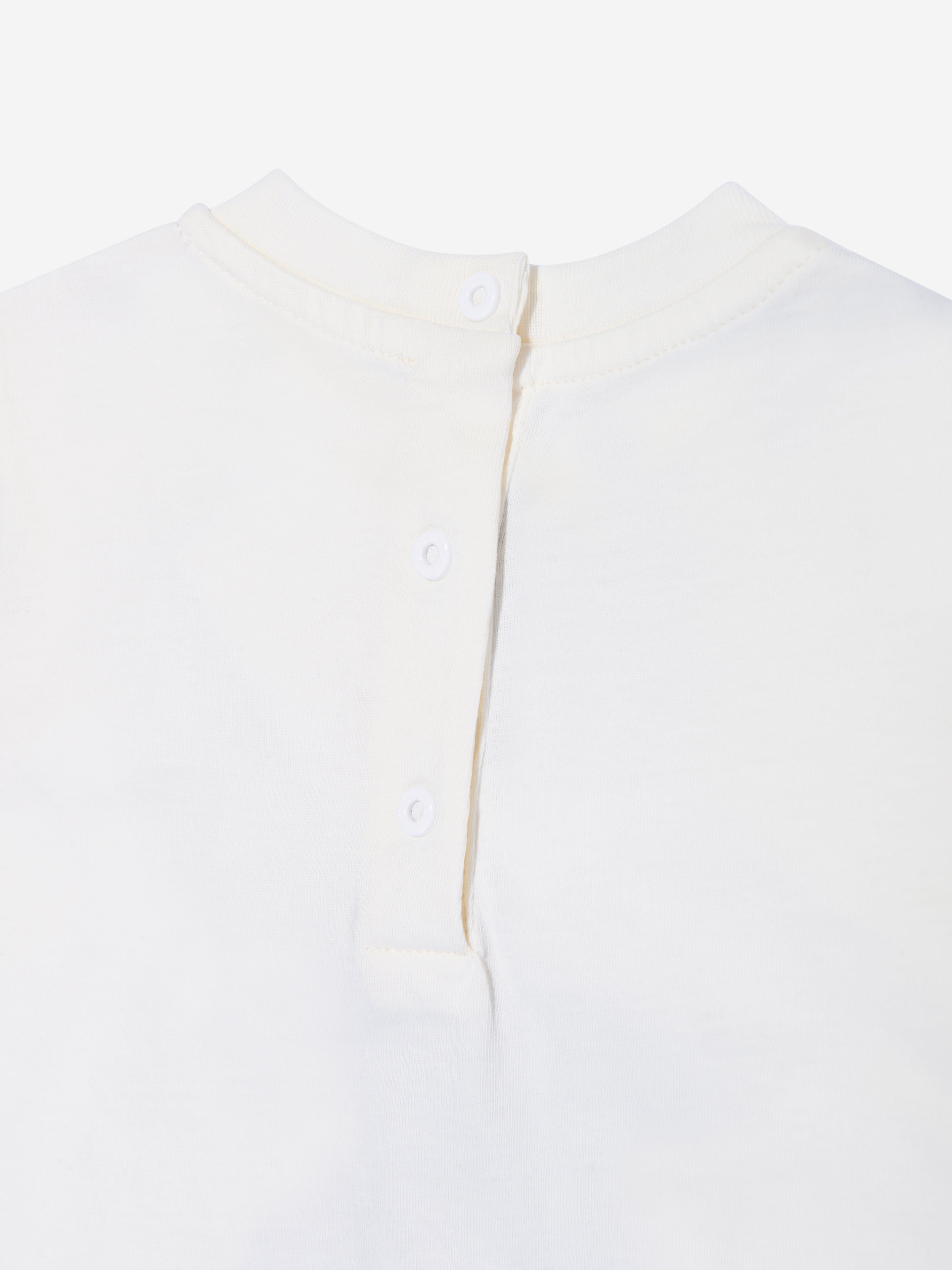 Balmain Baby Star Print T-Shirt in Ivory