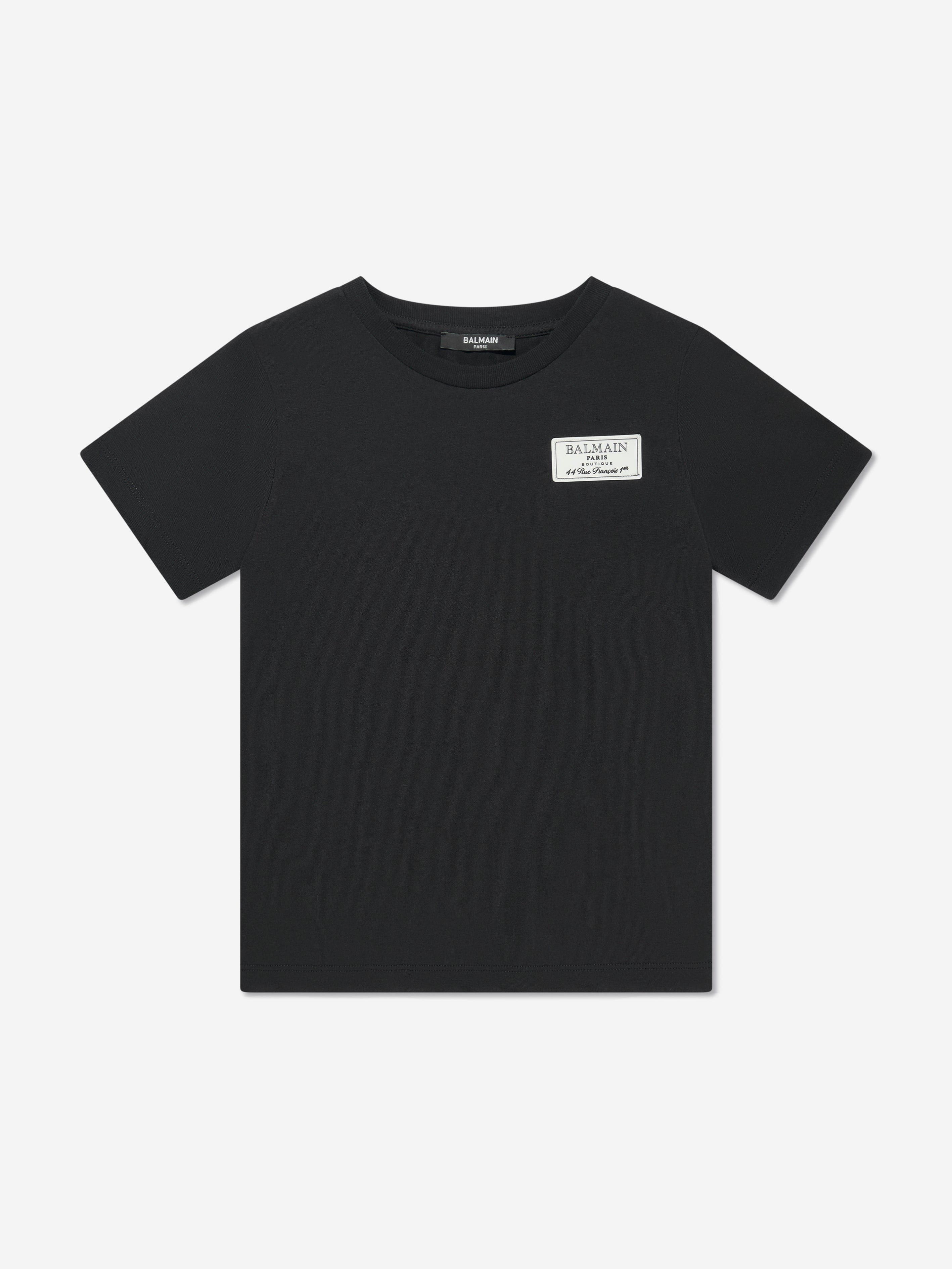 Balmain Boys Logo T-Shirt in Black