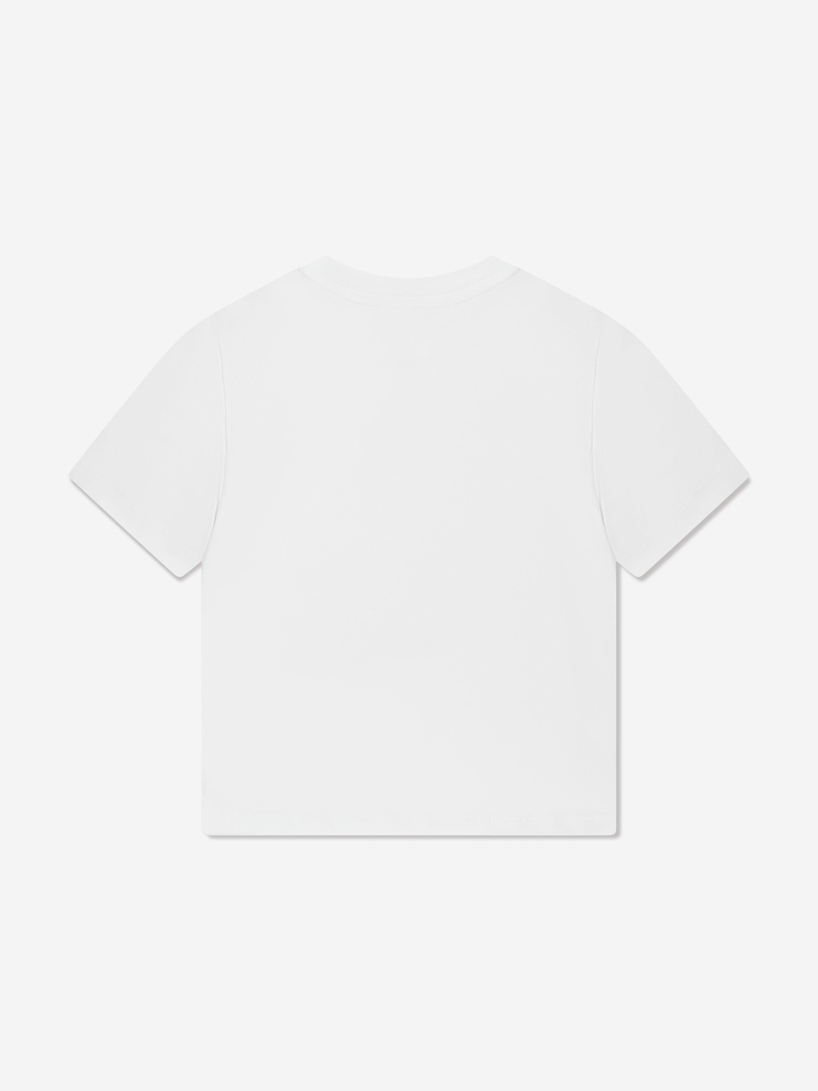 Balmain Boys Logo Print T-Shirt in White