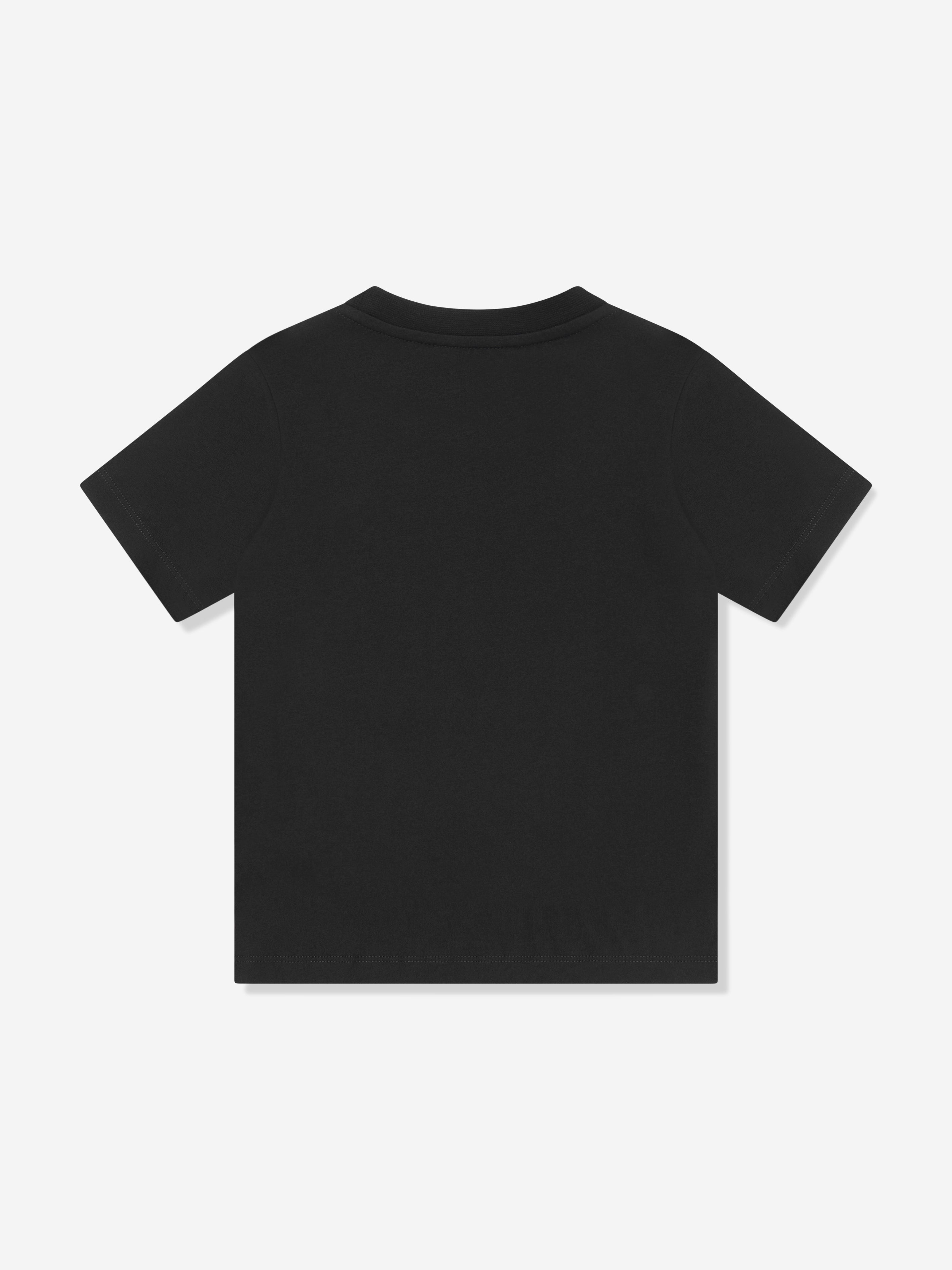 Balmain Boys Logo Print T-Shirt in Black