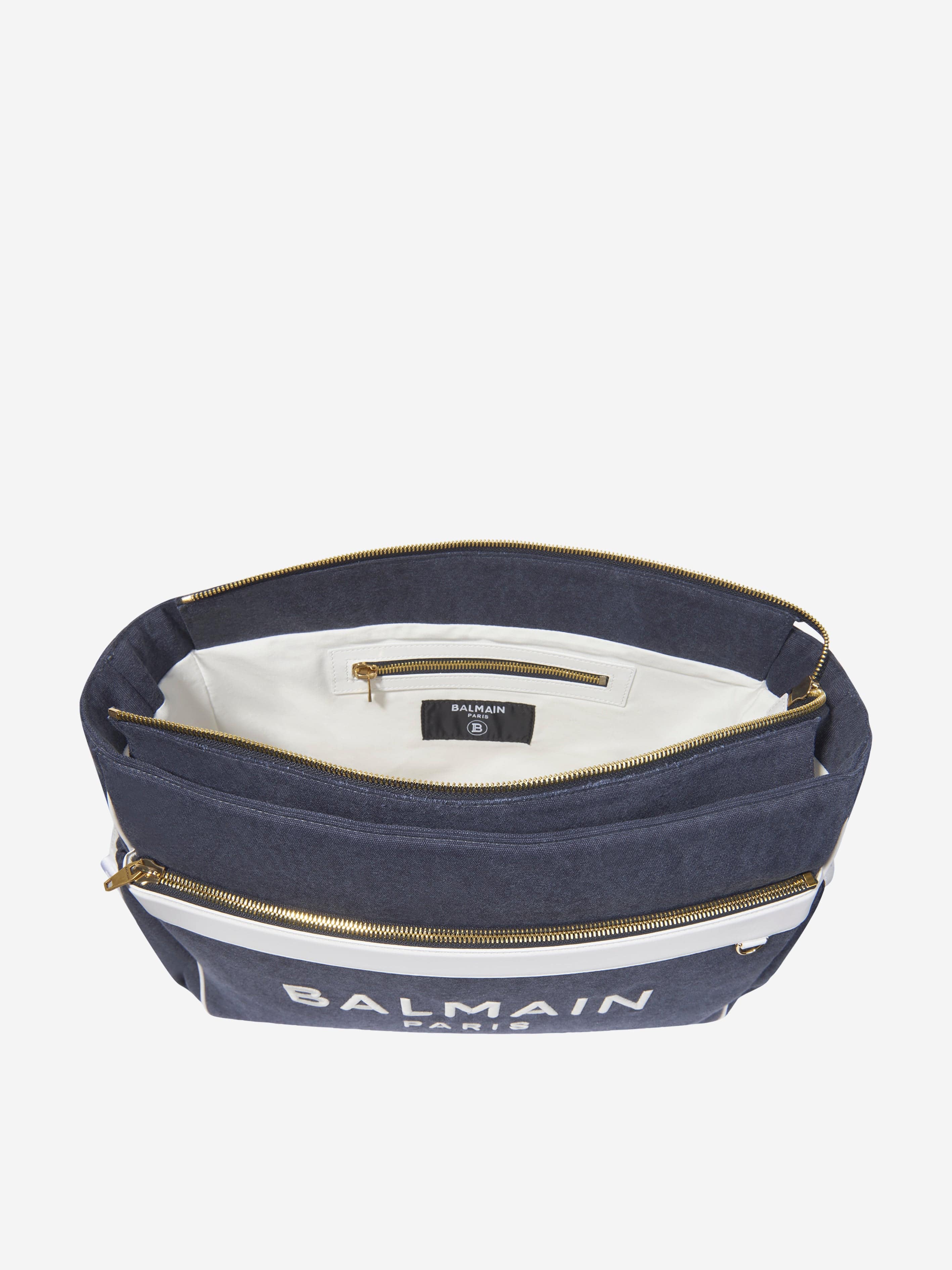 Balmain Baby Logo Changing Bag in Blue (43cm)