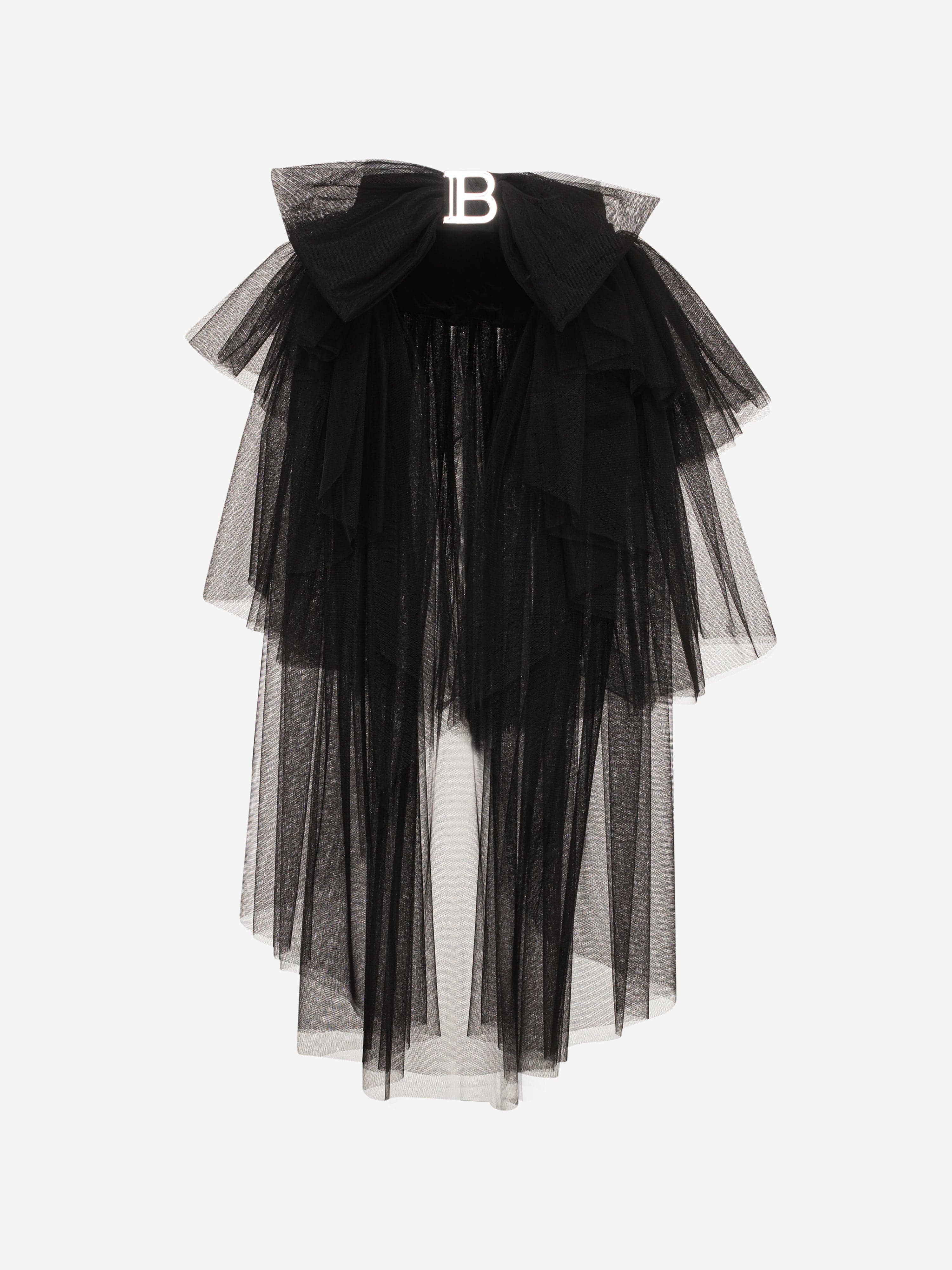 Balmain Girls Occasion Skirt in Black