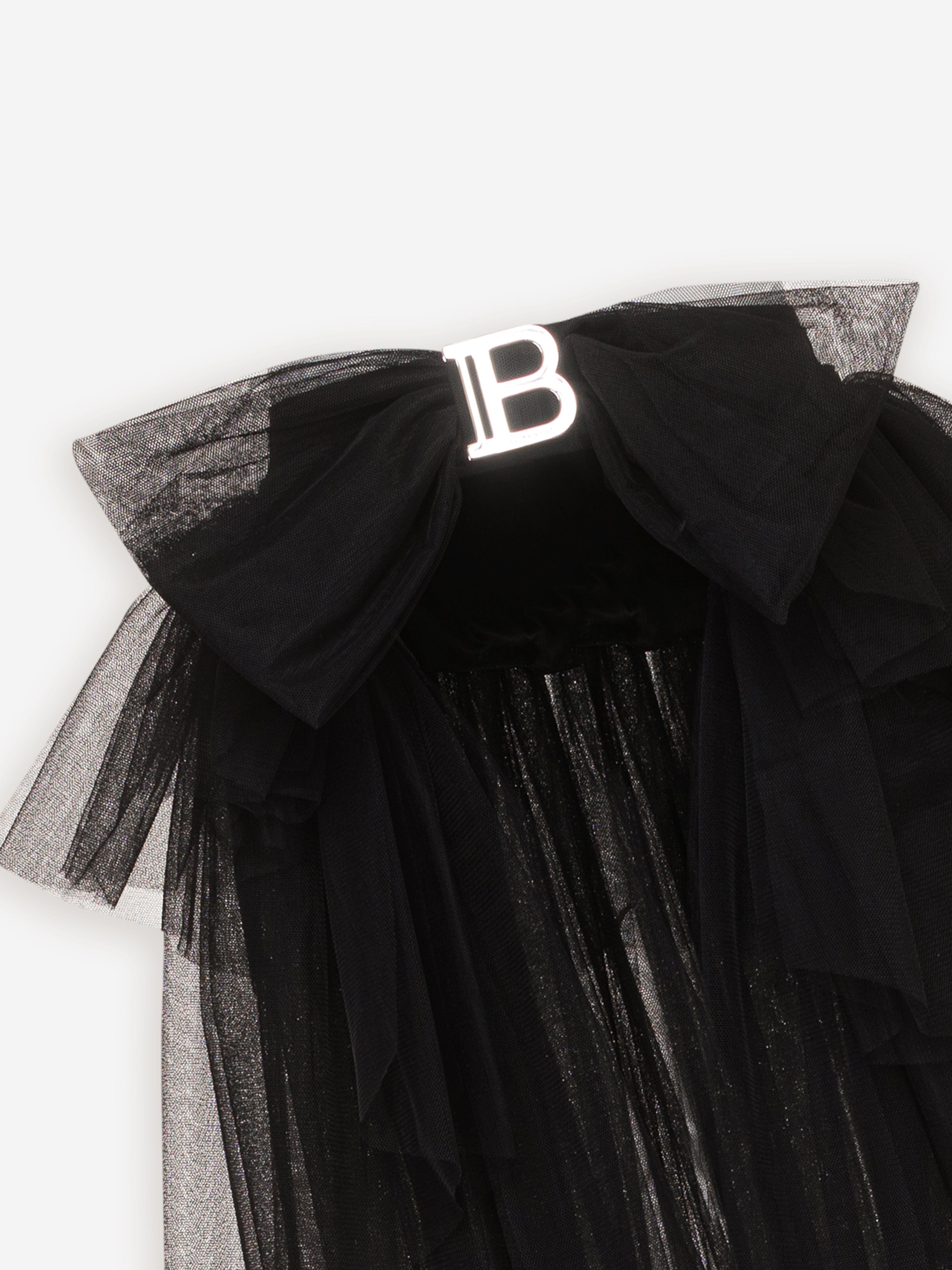 Balmain Girls Occasion Skirt in Black