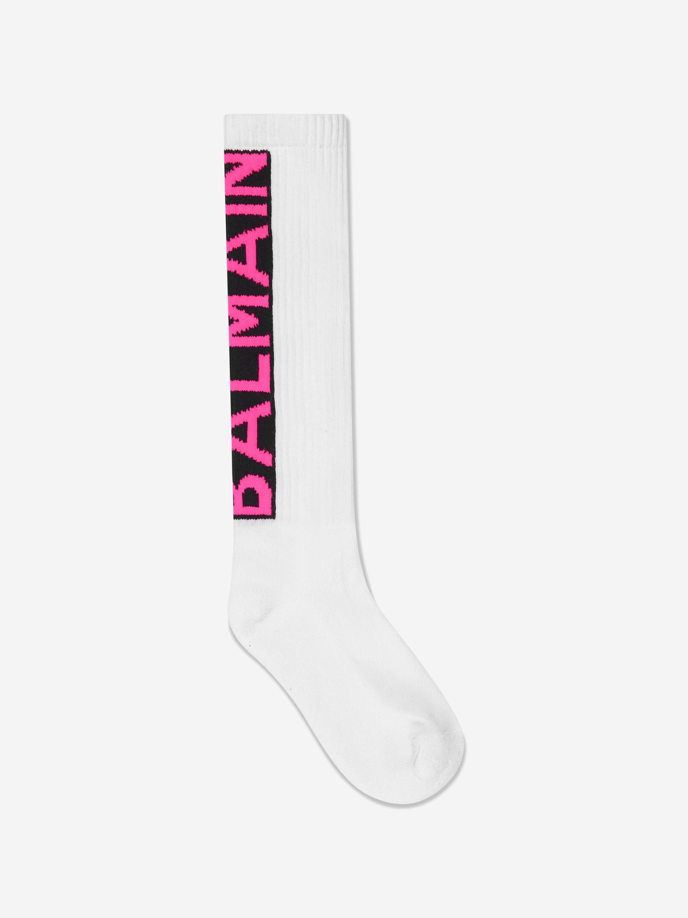 Balmain Boys Logo Socks in White