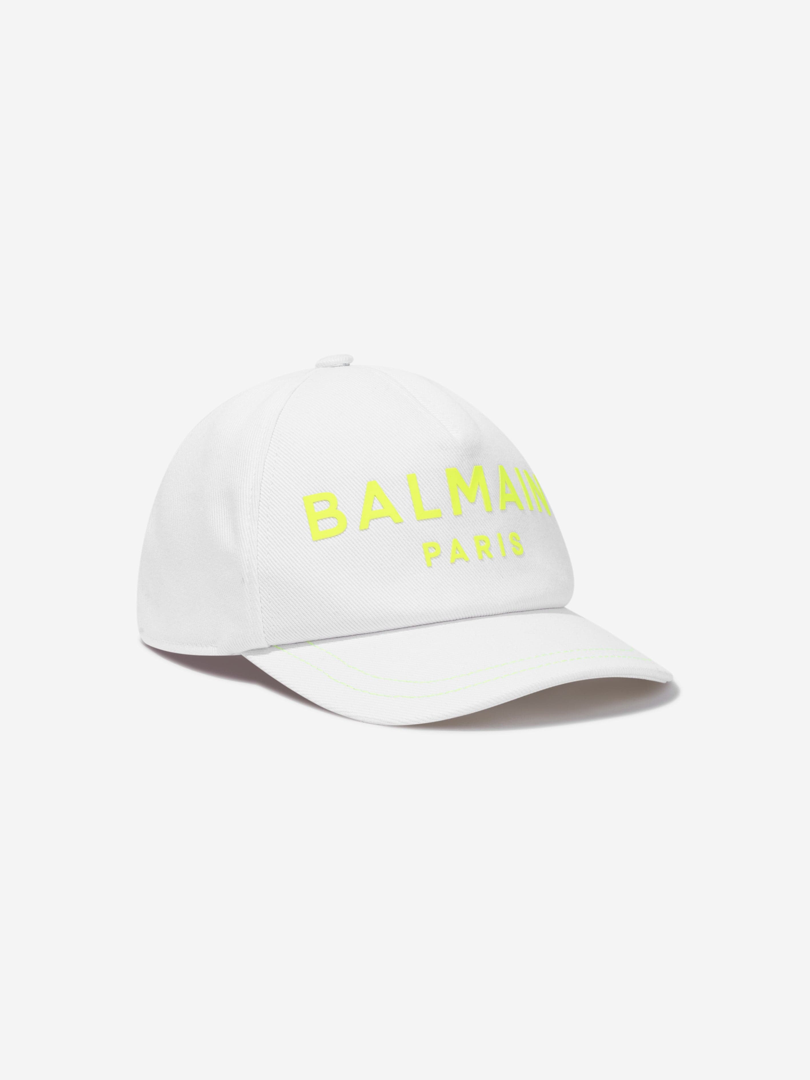 Balmain Boys Logo Cap in White