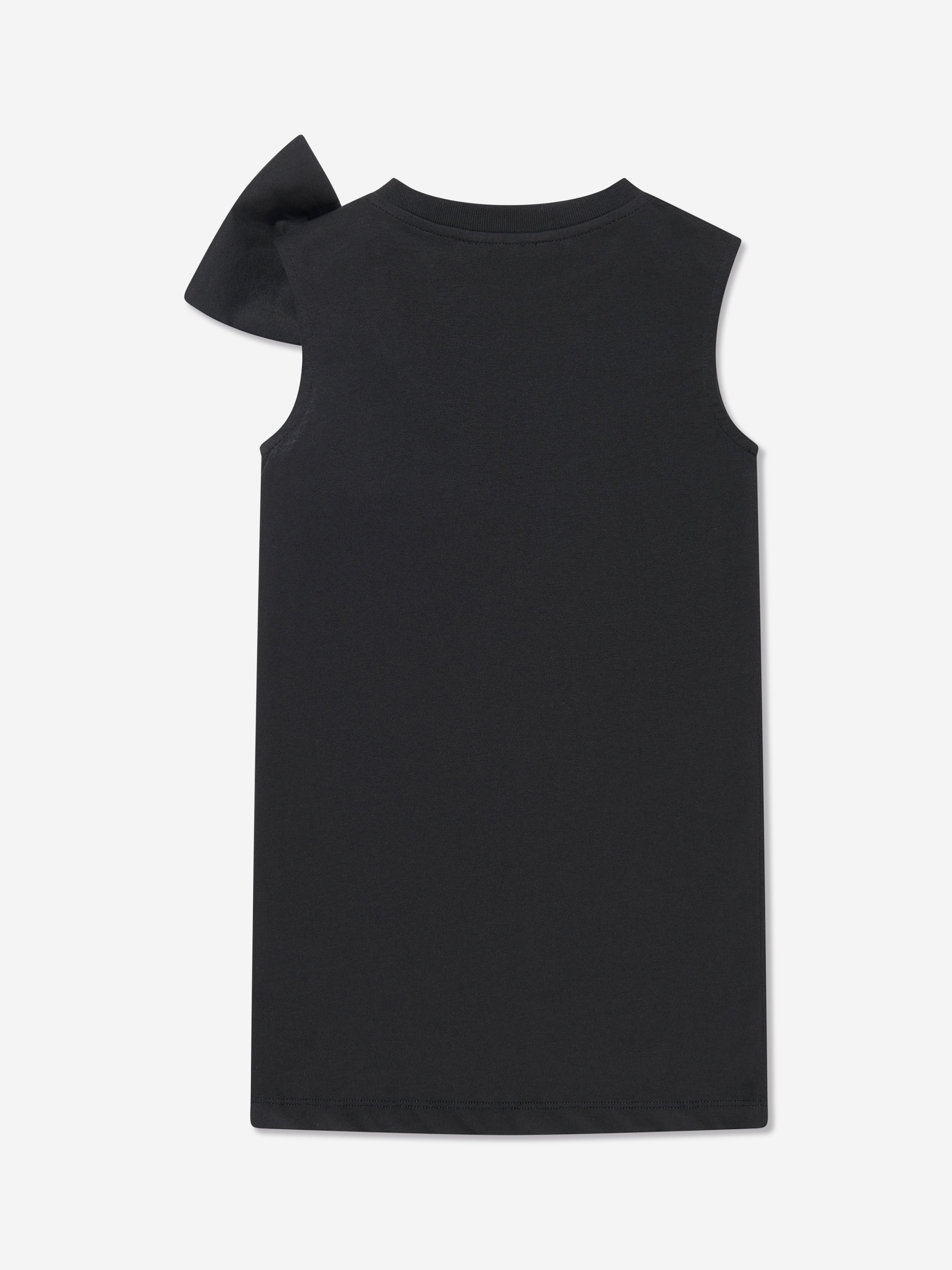 Balmain Girls Jersey Bow Dress in Black