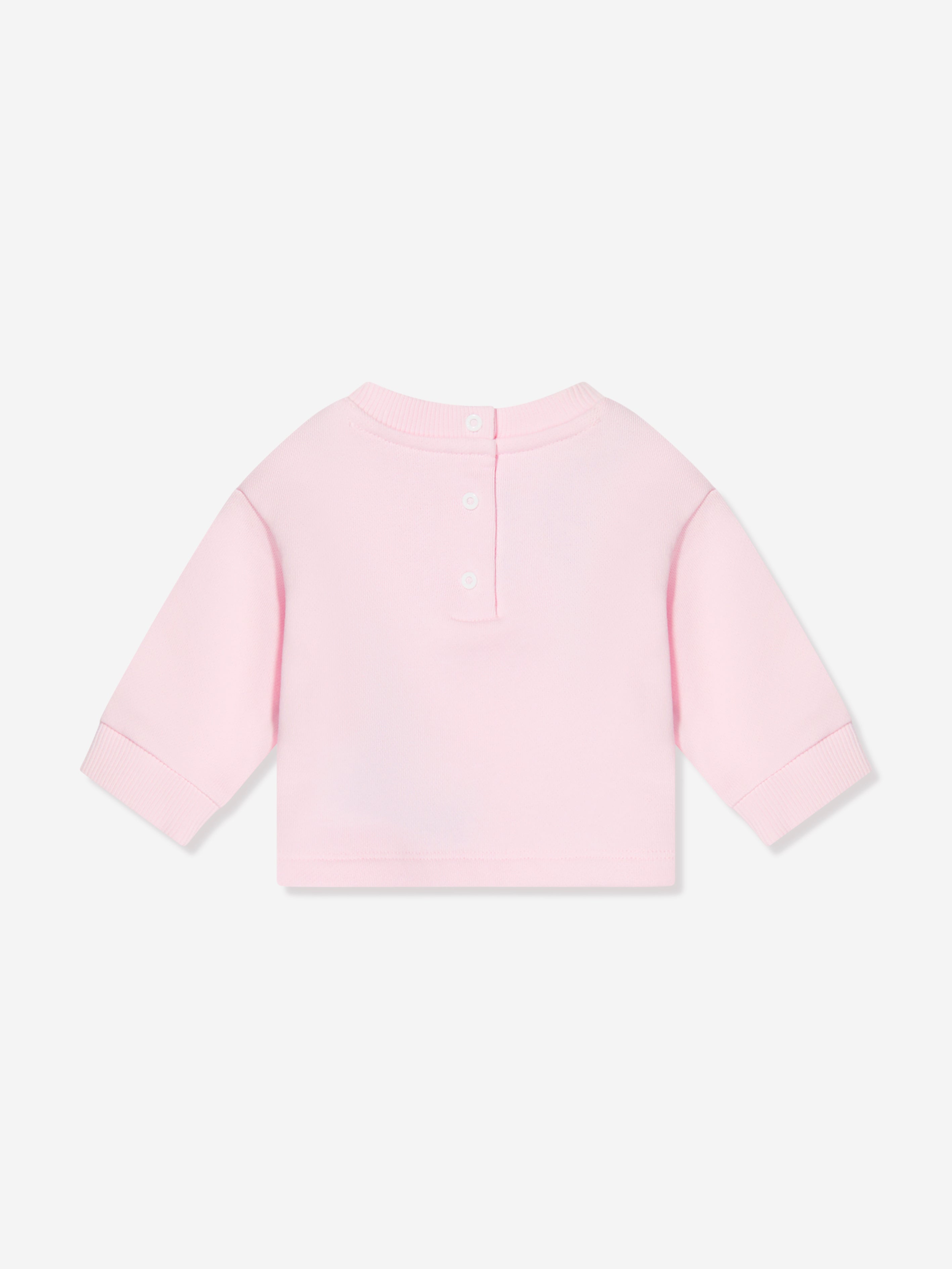 Balmain Baby Girls Logo Sweatshirt in Pink