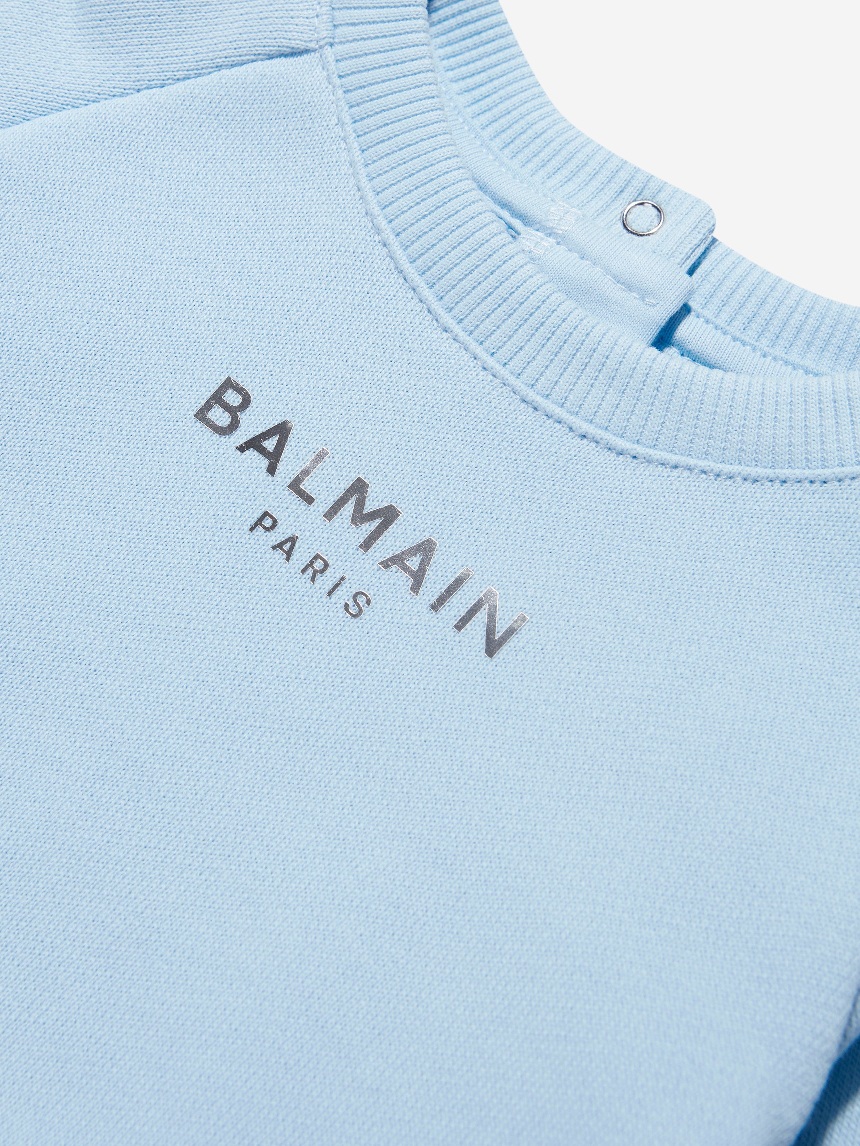 Balmain Baby Boys Logo Sweatshirt in Blue