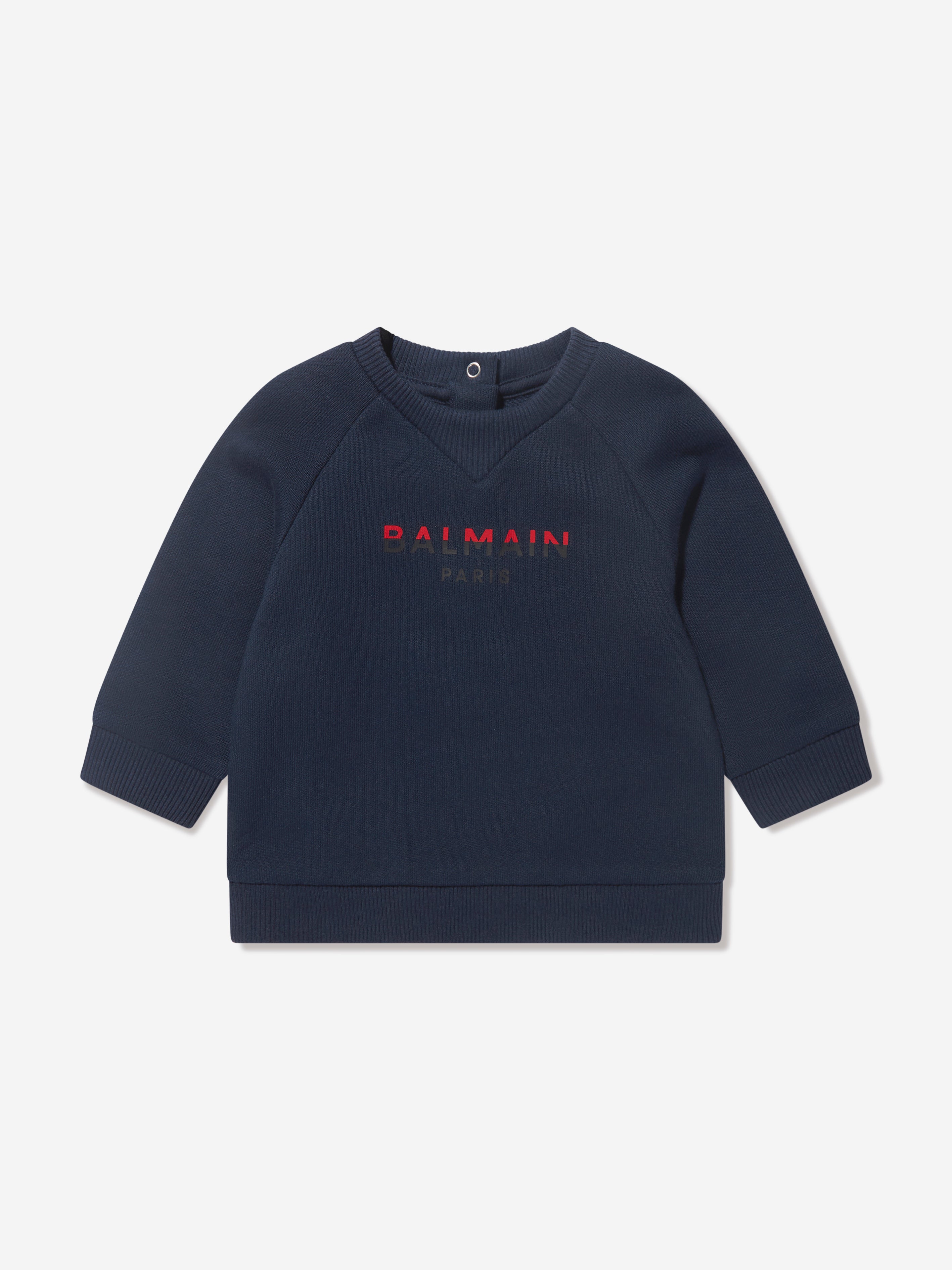 Balmain Baby Boys Logo Sweatshirt in Blue