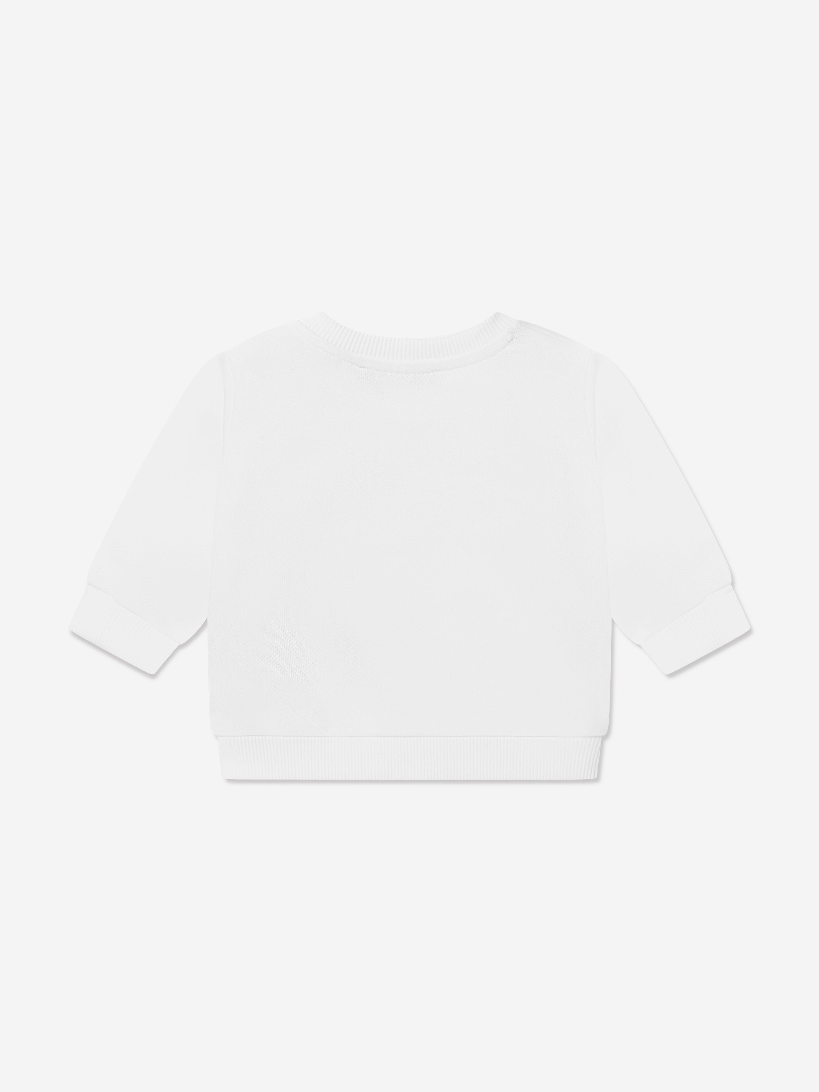 Balmain Baby Boys Logo Sweatshirt in White