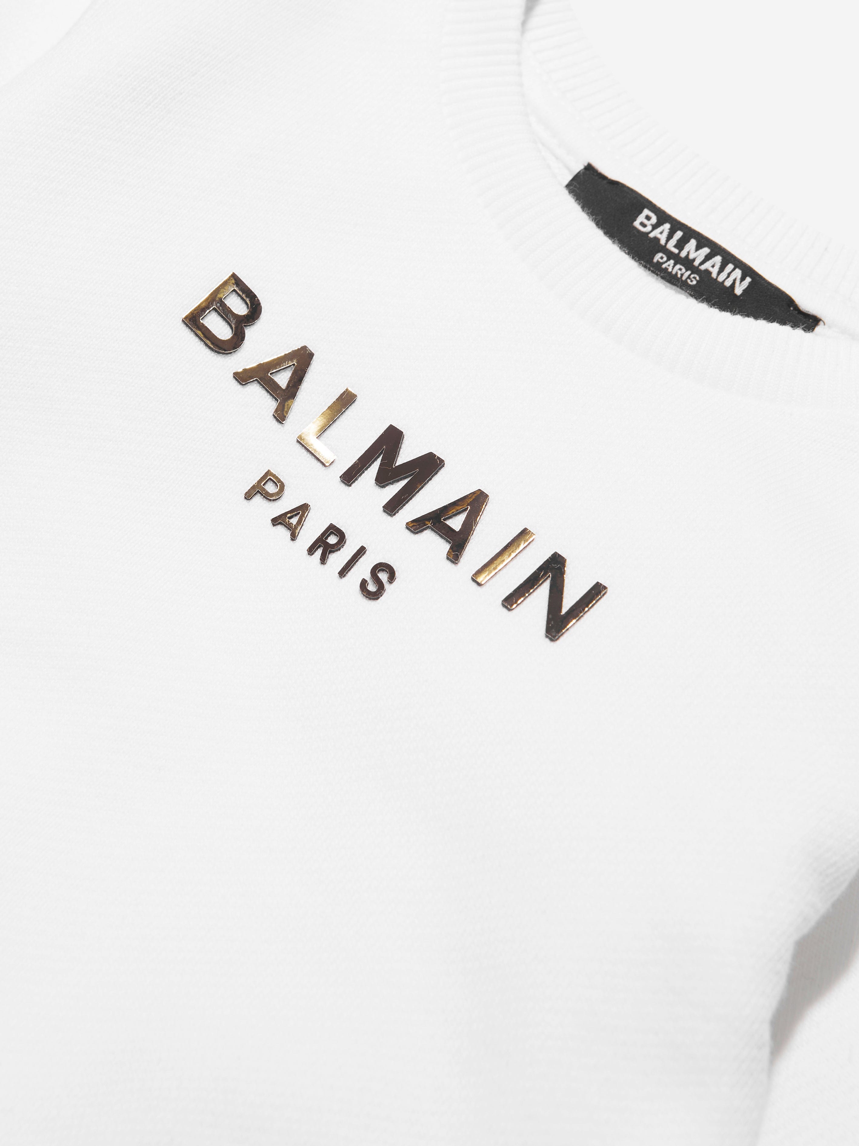 Balmain Baby Boys Logo Sweatshirt in White