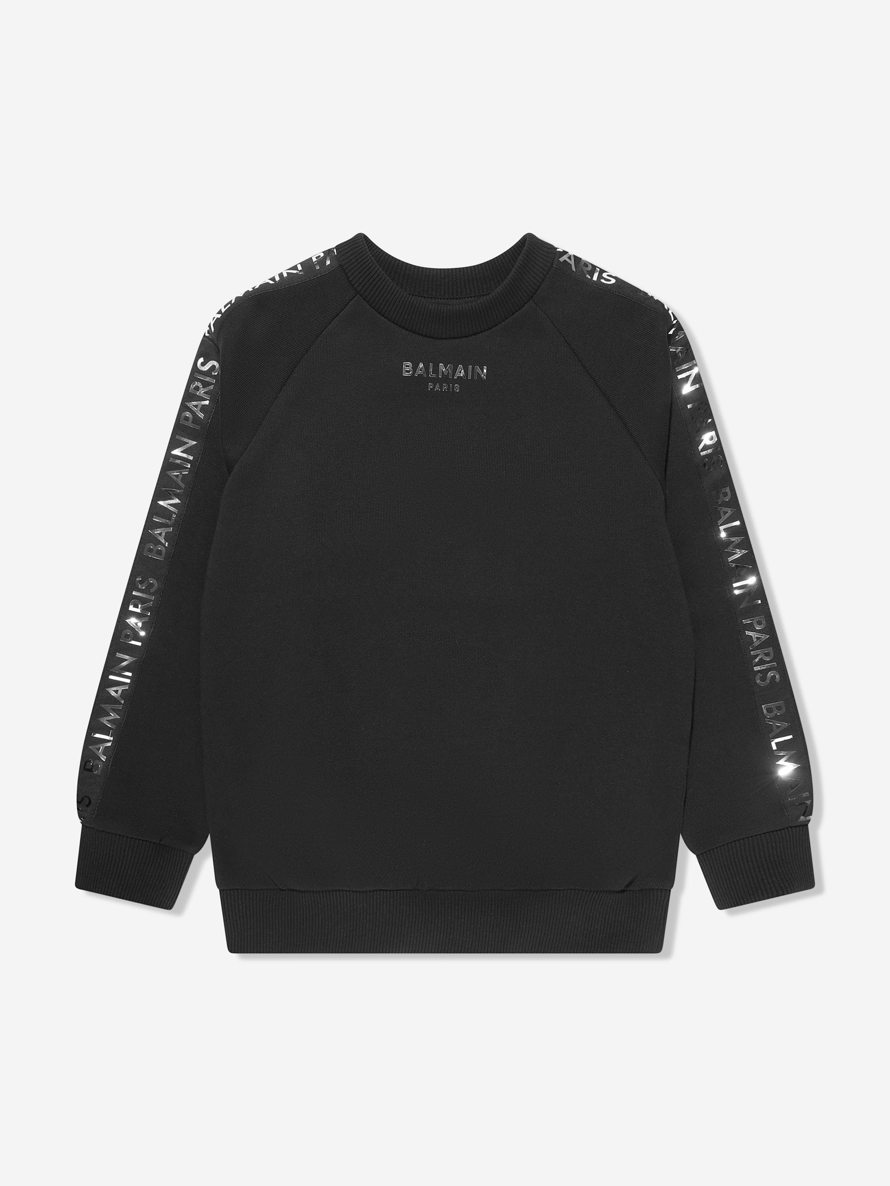 Balmain Boys Logo Sweatshirt in Black