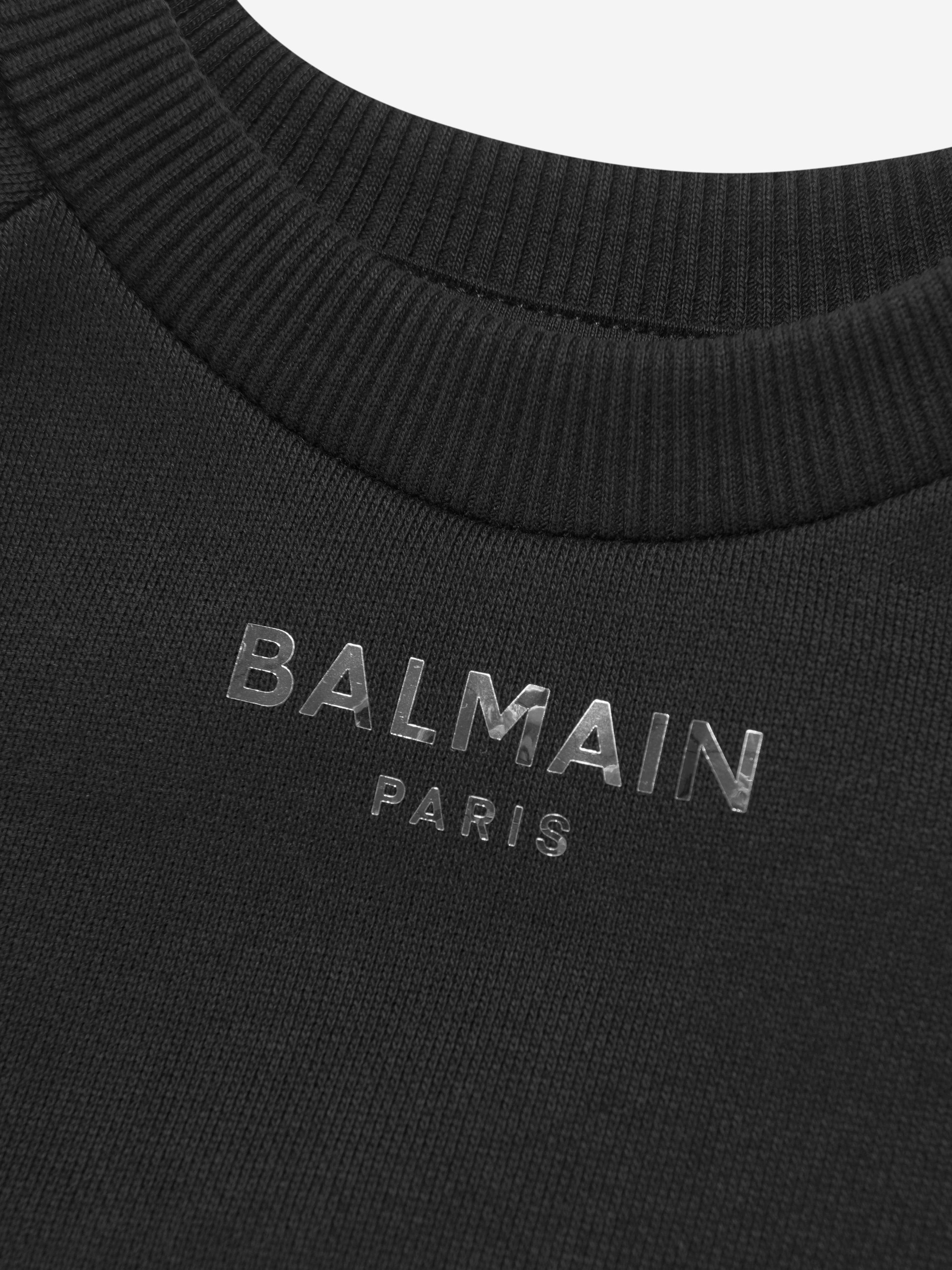 Balmain Boys Logo Sweatshirt in Black