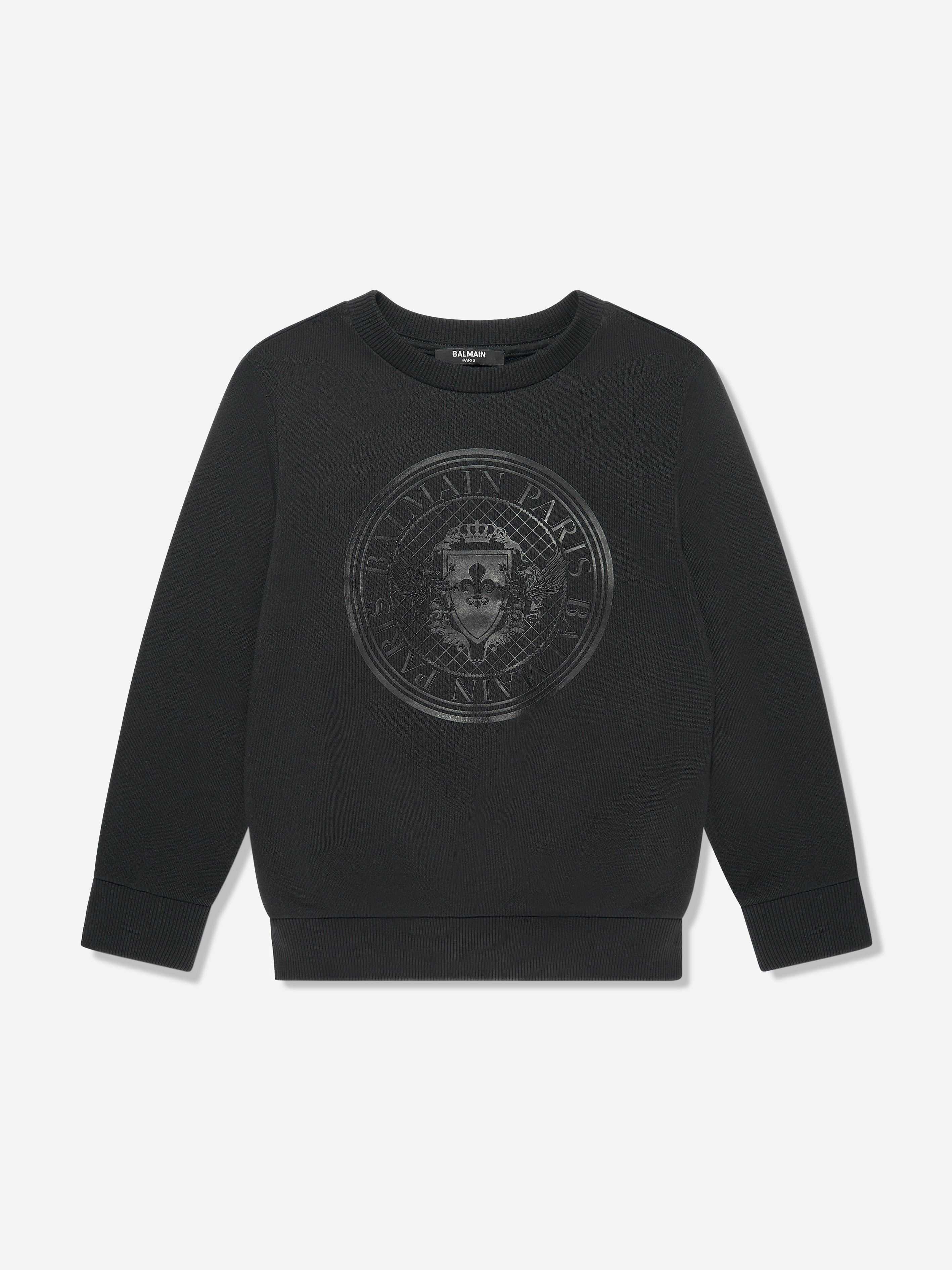 Balmain Boys Logo Sweatshirt in Black