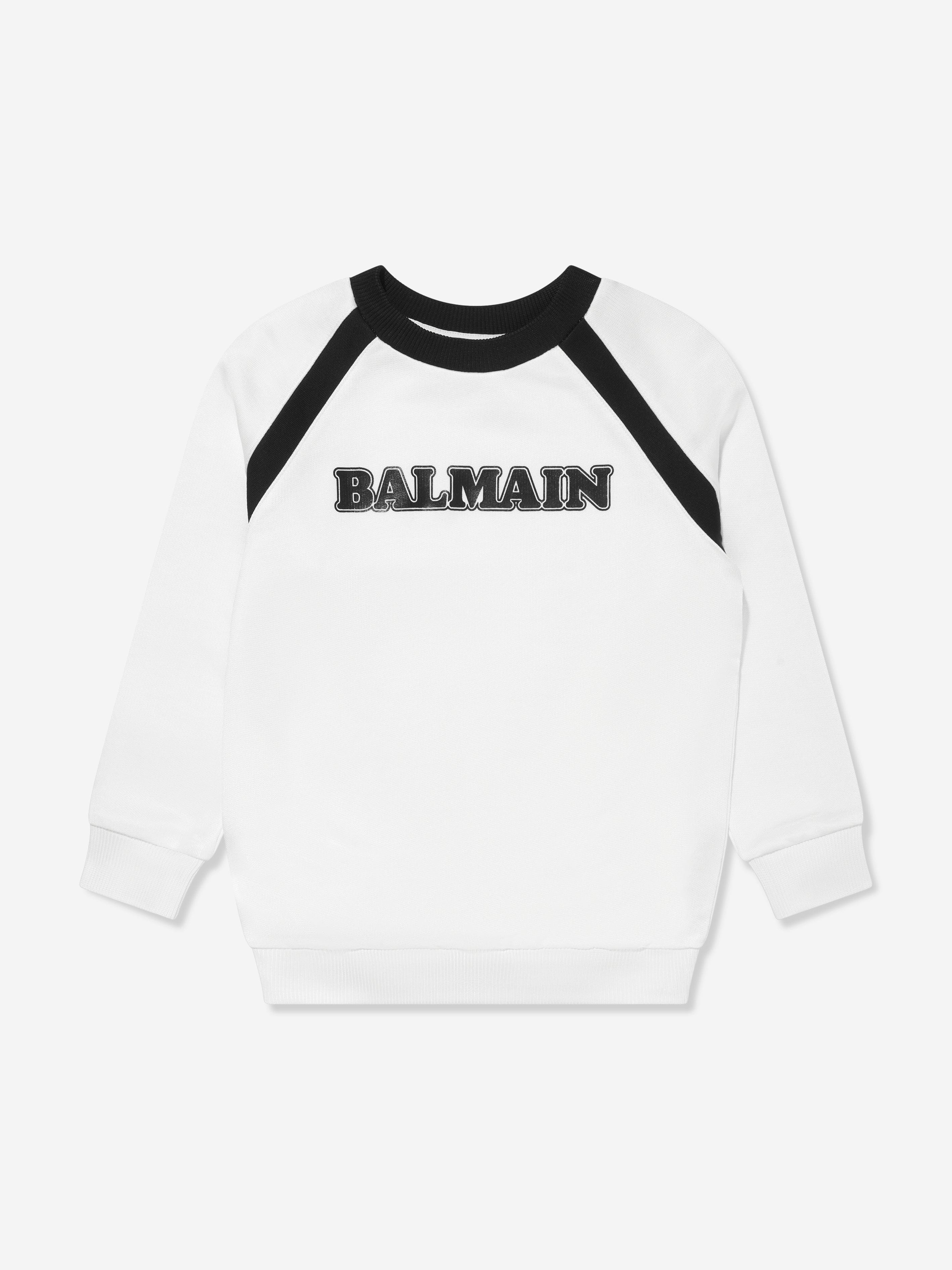 Balmain Boys Logo Sweatshirt in White