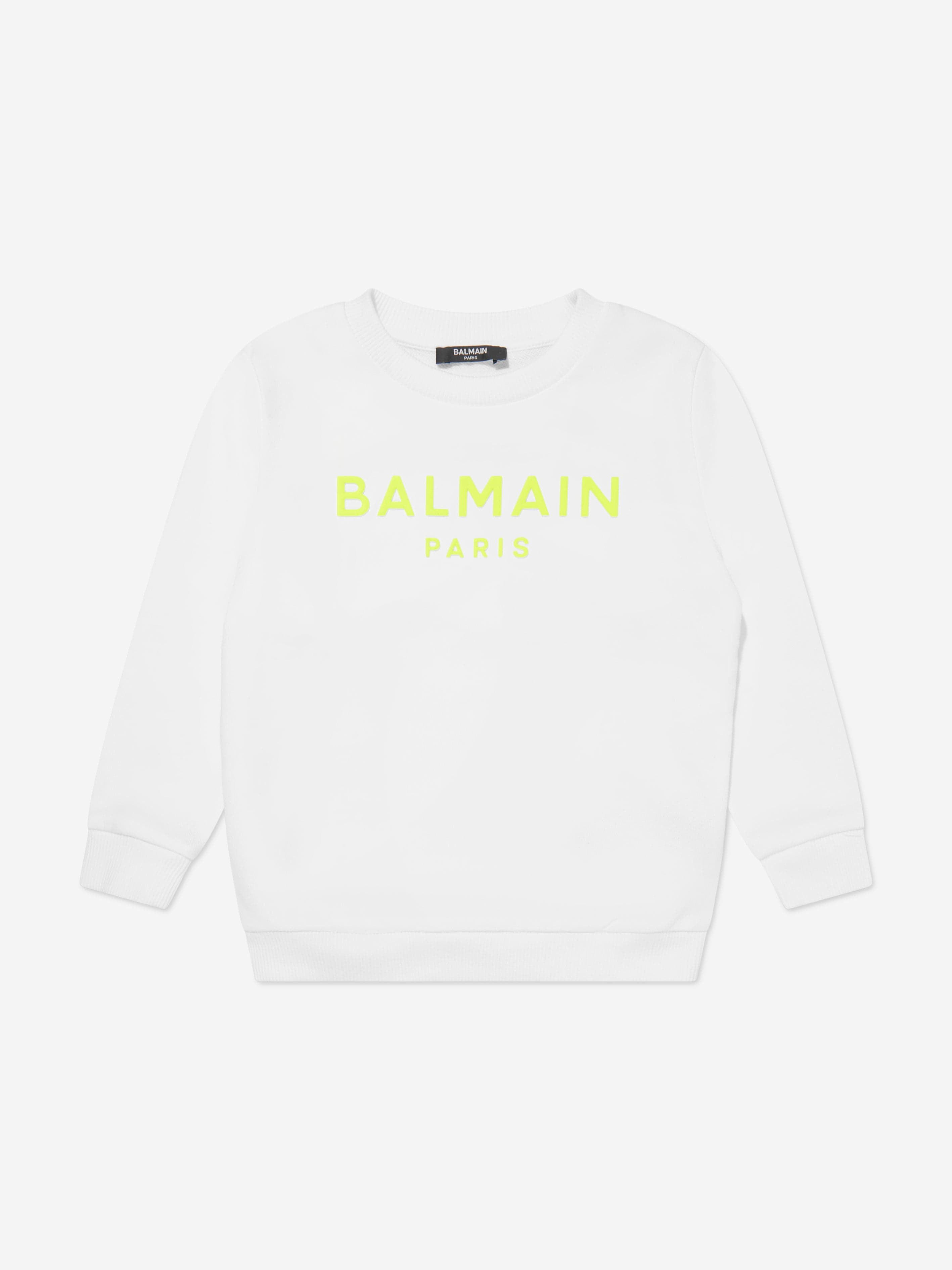 Balmain Boys Logo Sweatshirt in White