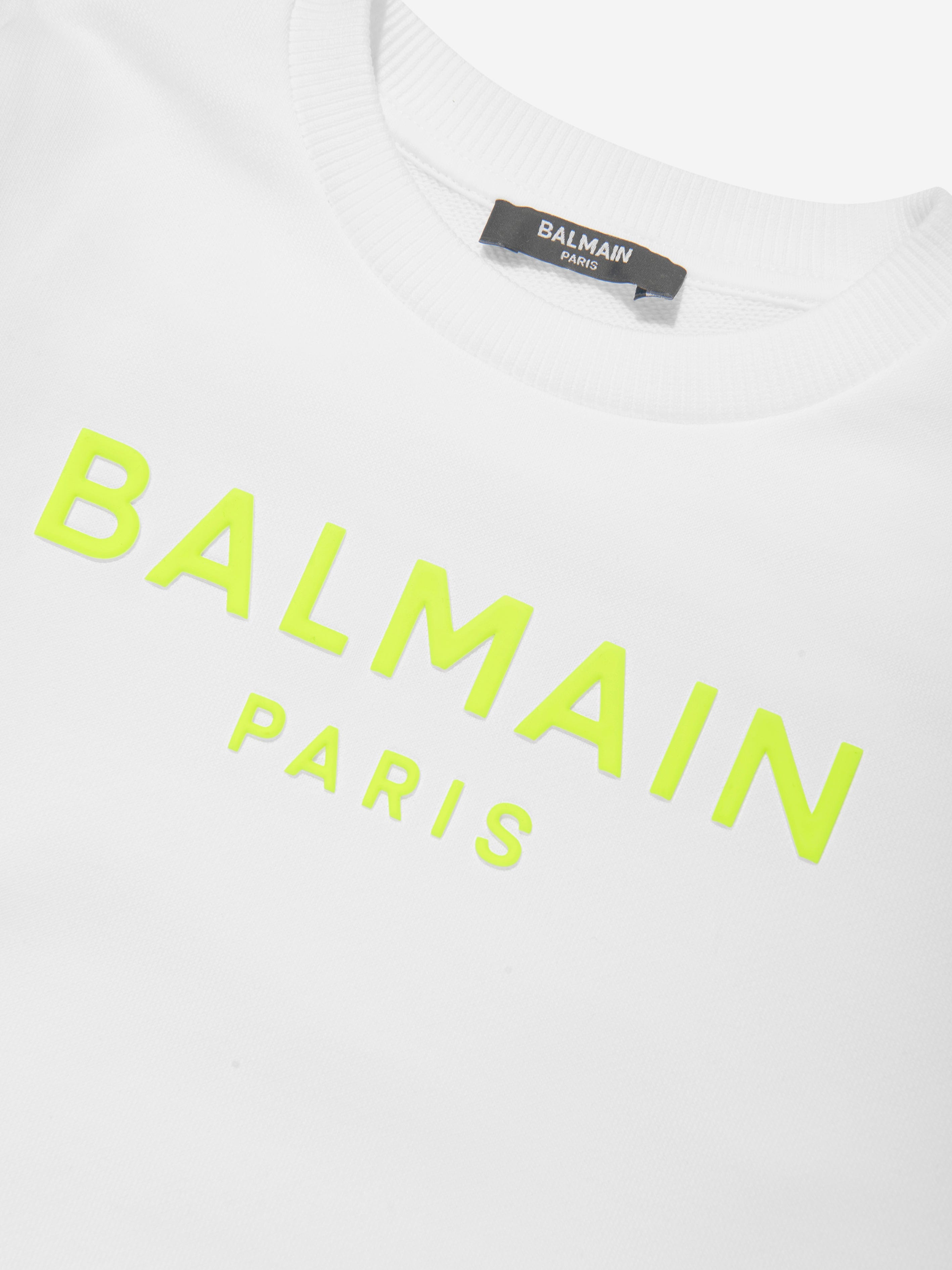 Balmain Boys Logo Sweatshirt in White