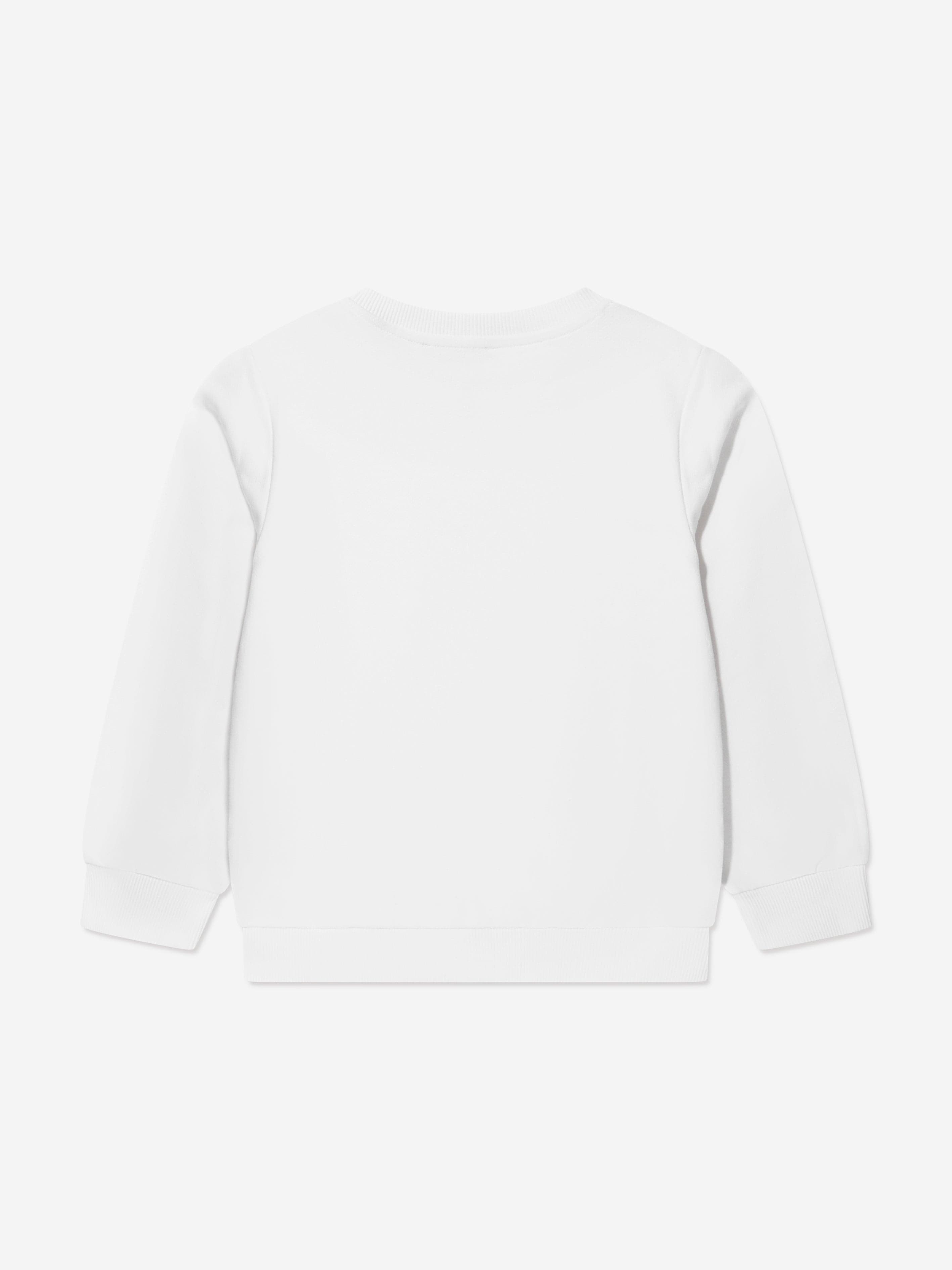 Balmain Boys Logo Sweatshirt in White