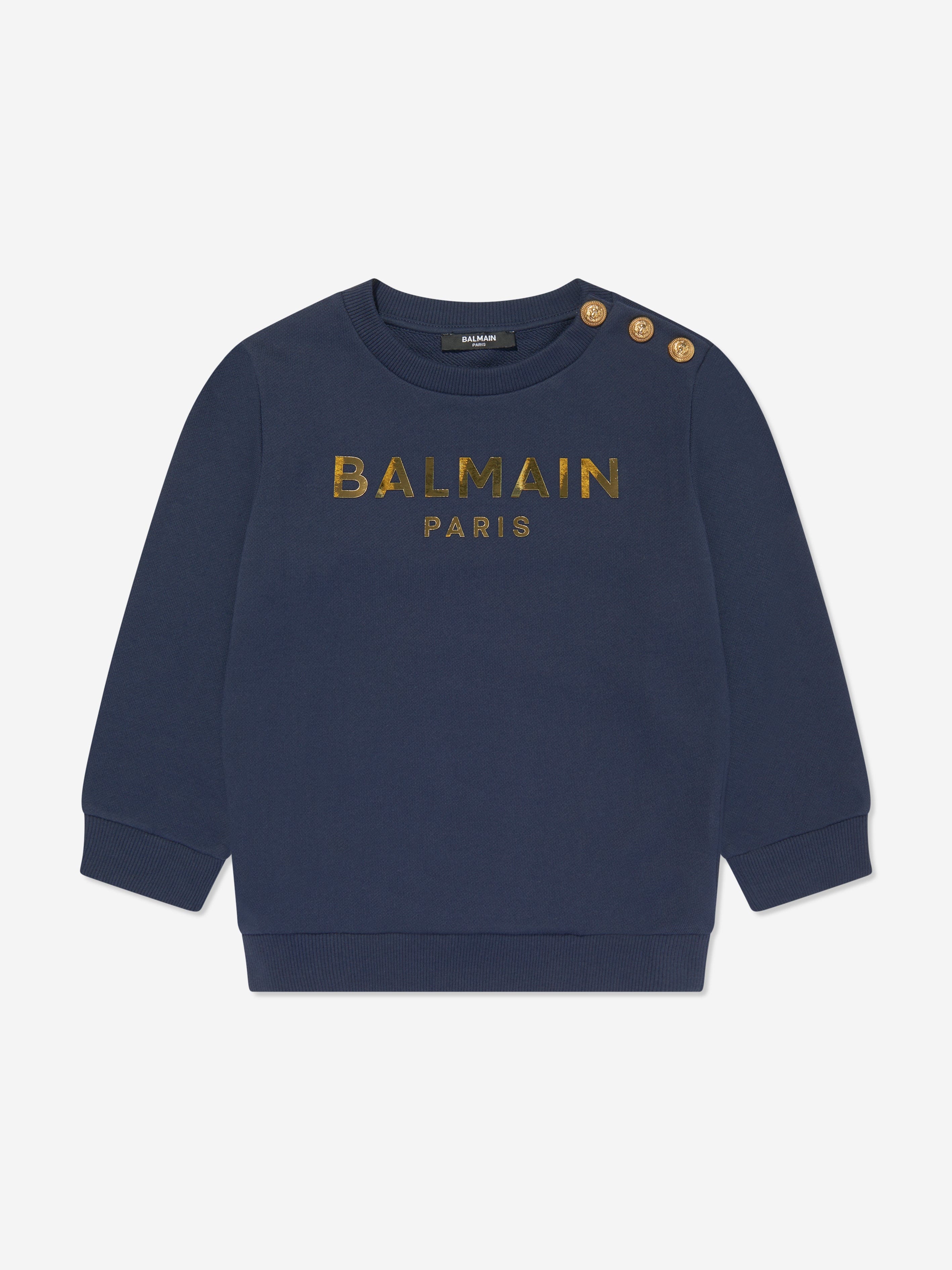 Balmain Boys Logo Sweatshirt in Blue