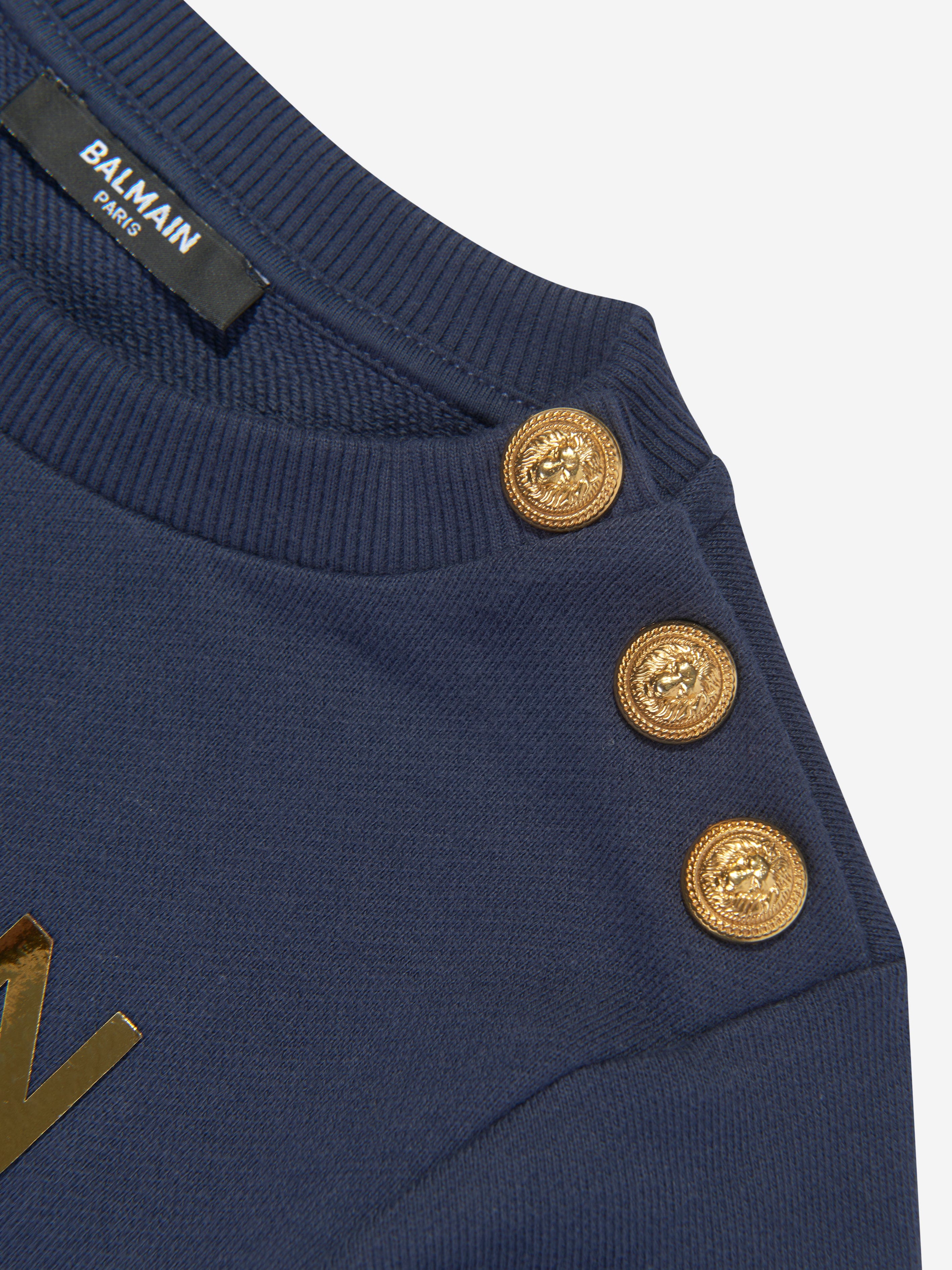 Balmain Boys Logo Sweatshirt in Blue