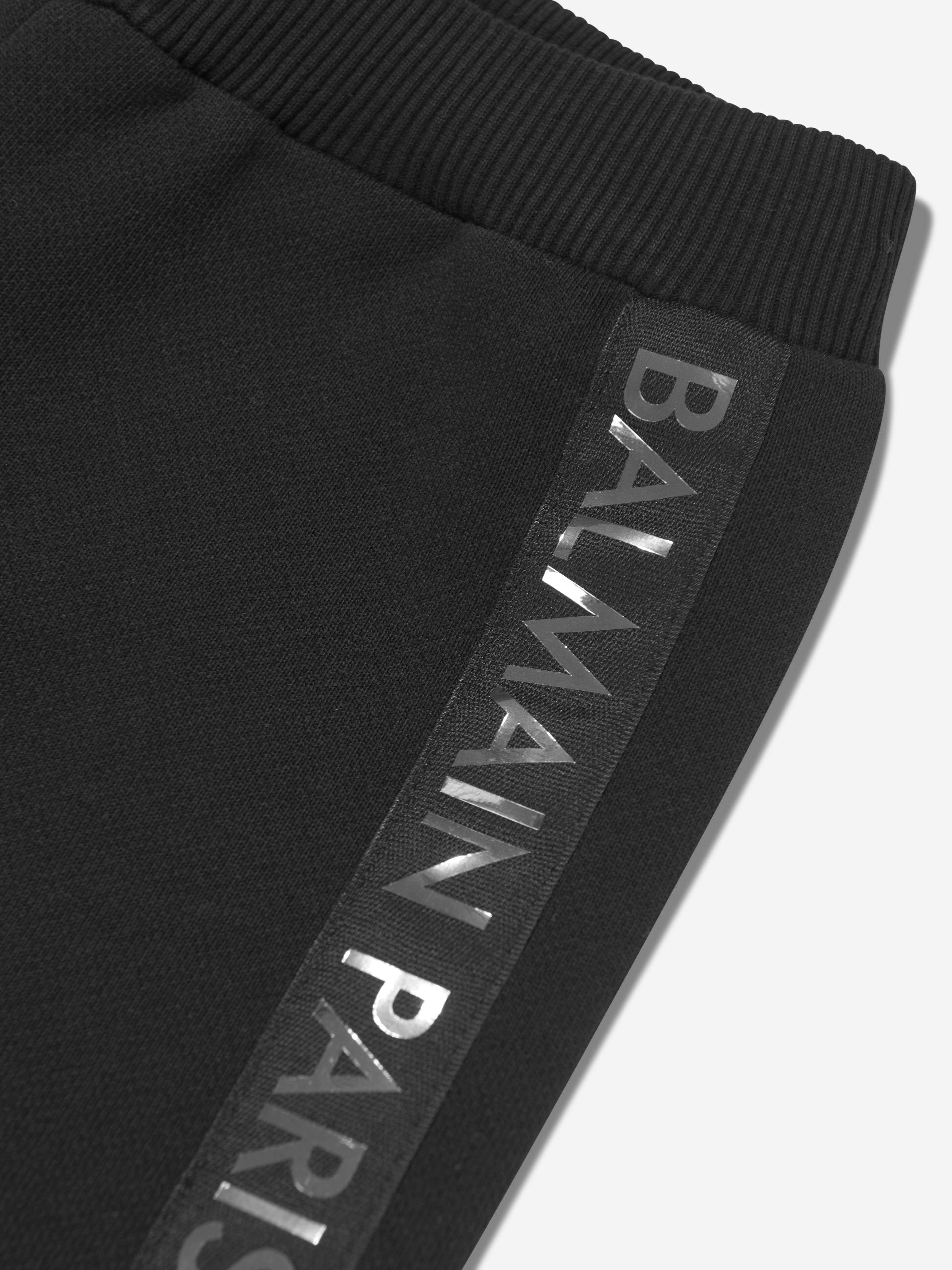 Balmain Baby Boys Logo Joggers in Black