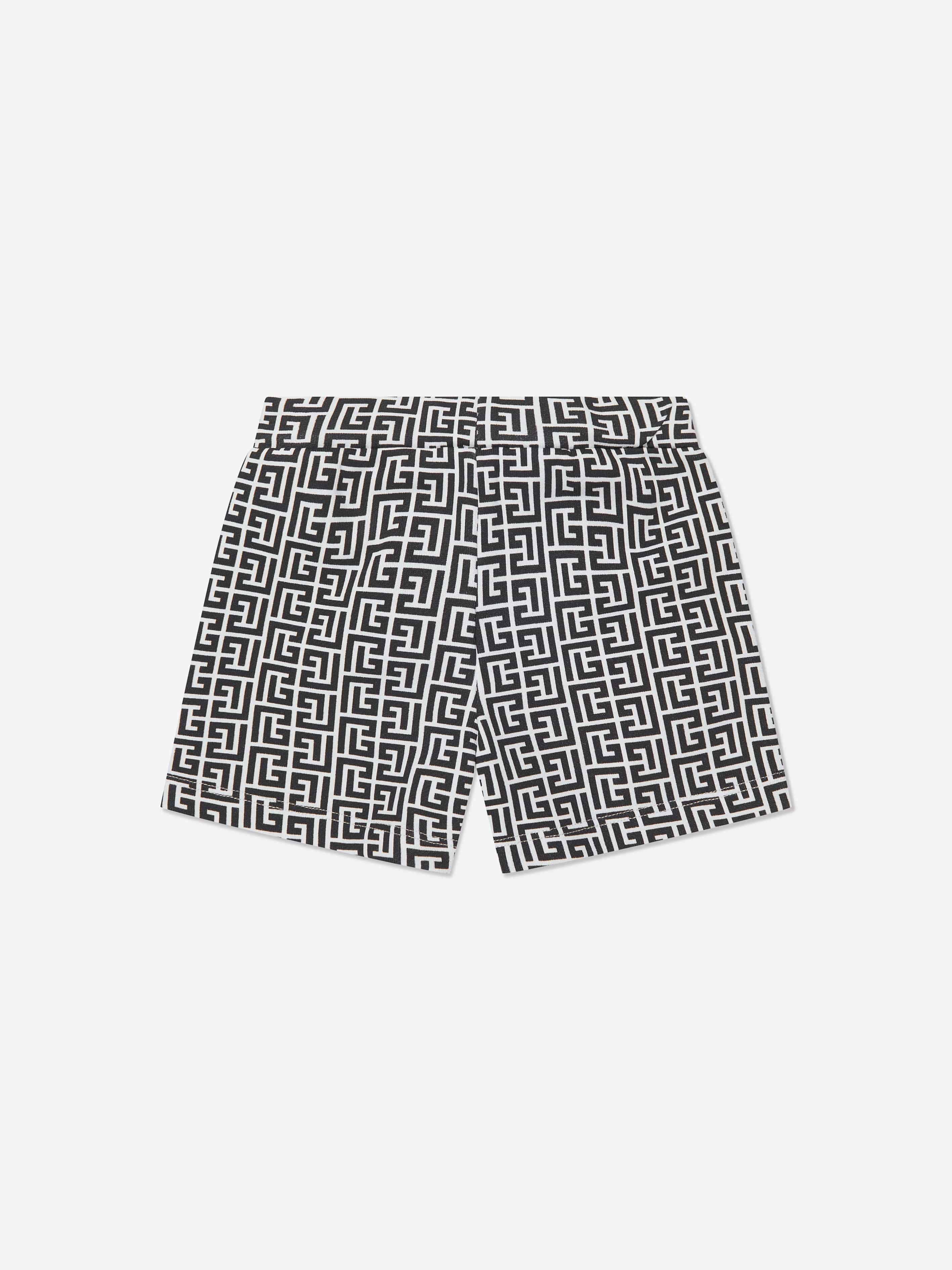 Balmain Baby Boys Logo Shorts in Black