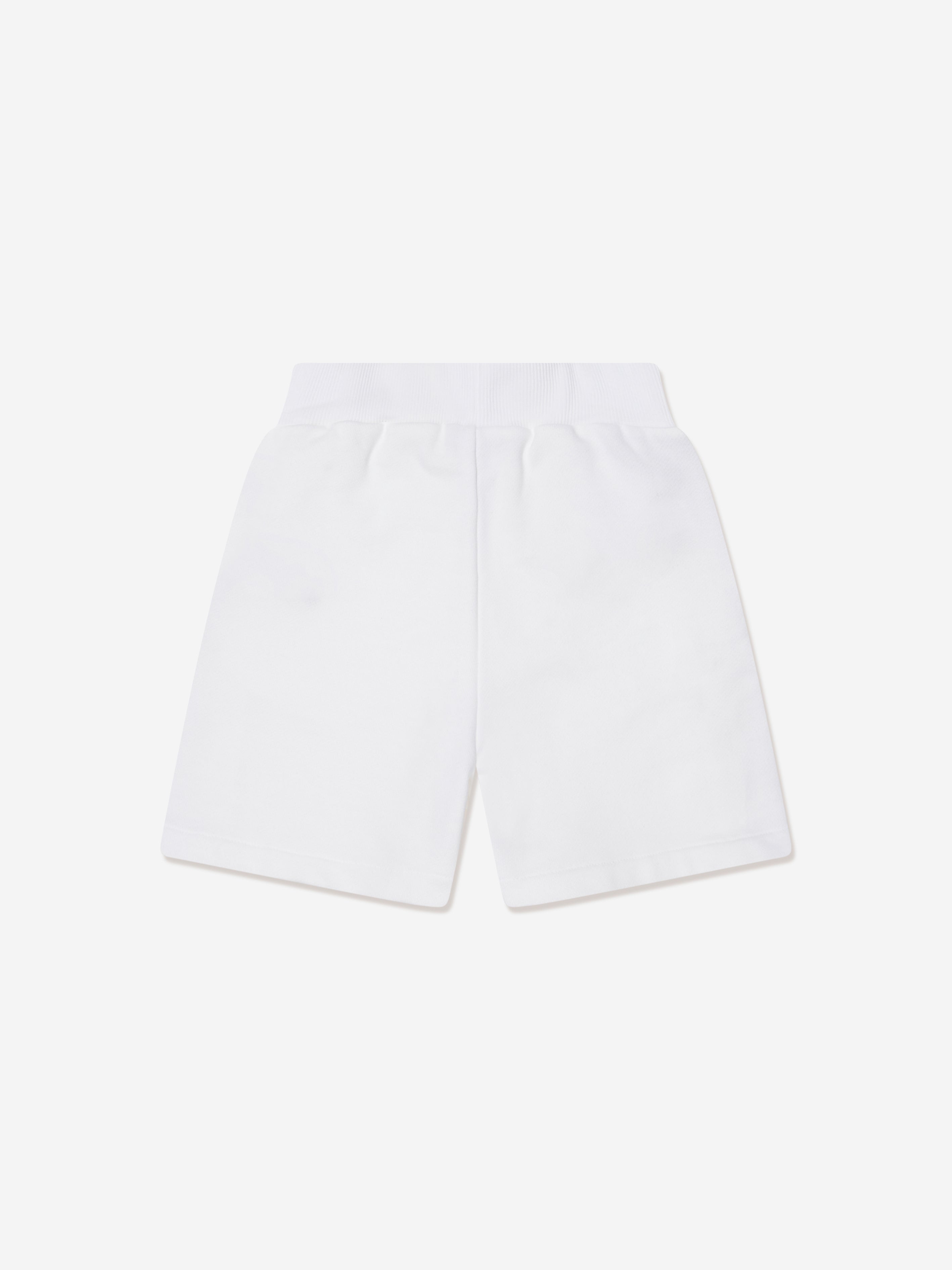 Balmain Girls Logo Jersey Shorts in White