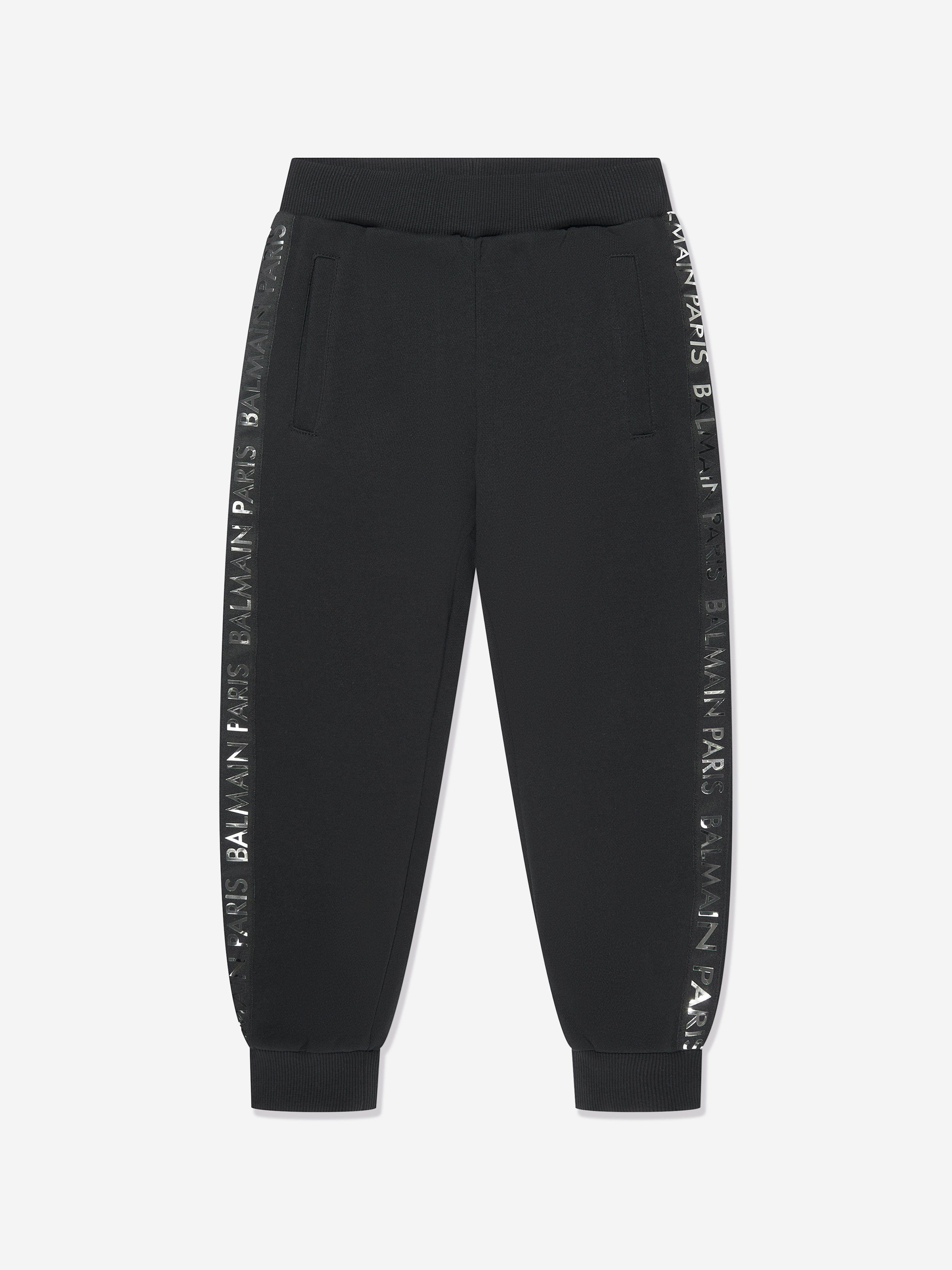 Balmain Boys Logo Joggers in Black