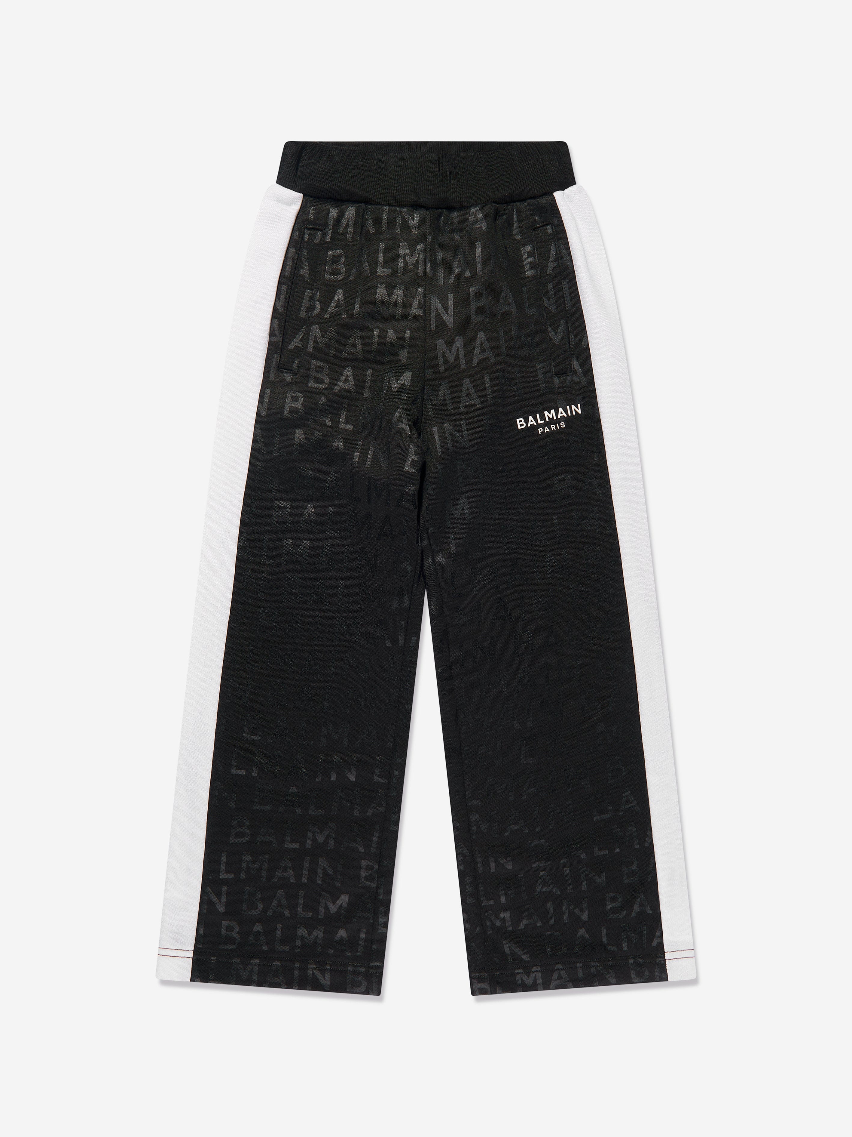 Balmain Boys Logo Joggers in Black