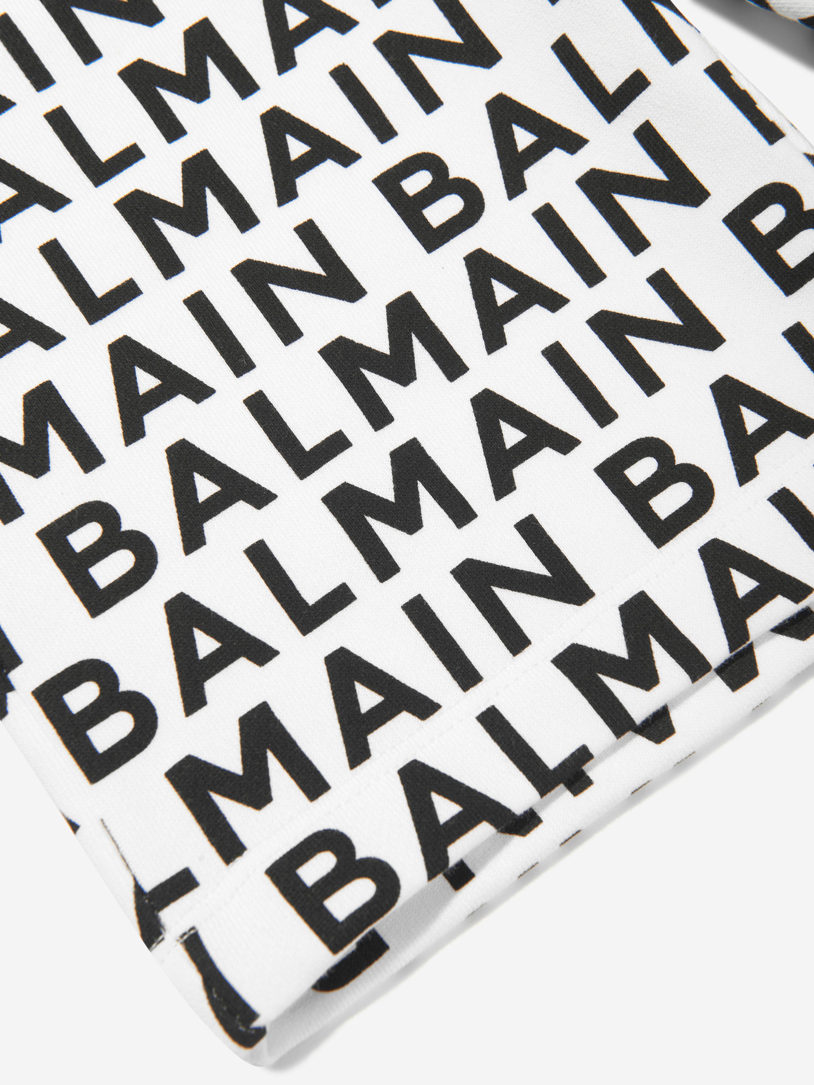 Balmain Boys Logo Jersey Shorts in Black