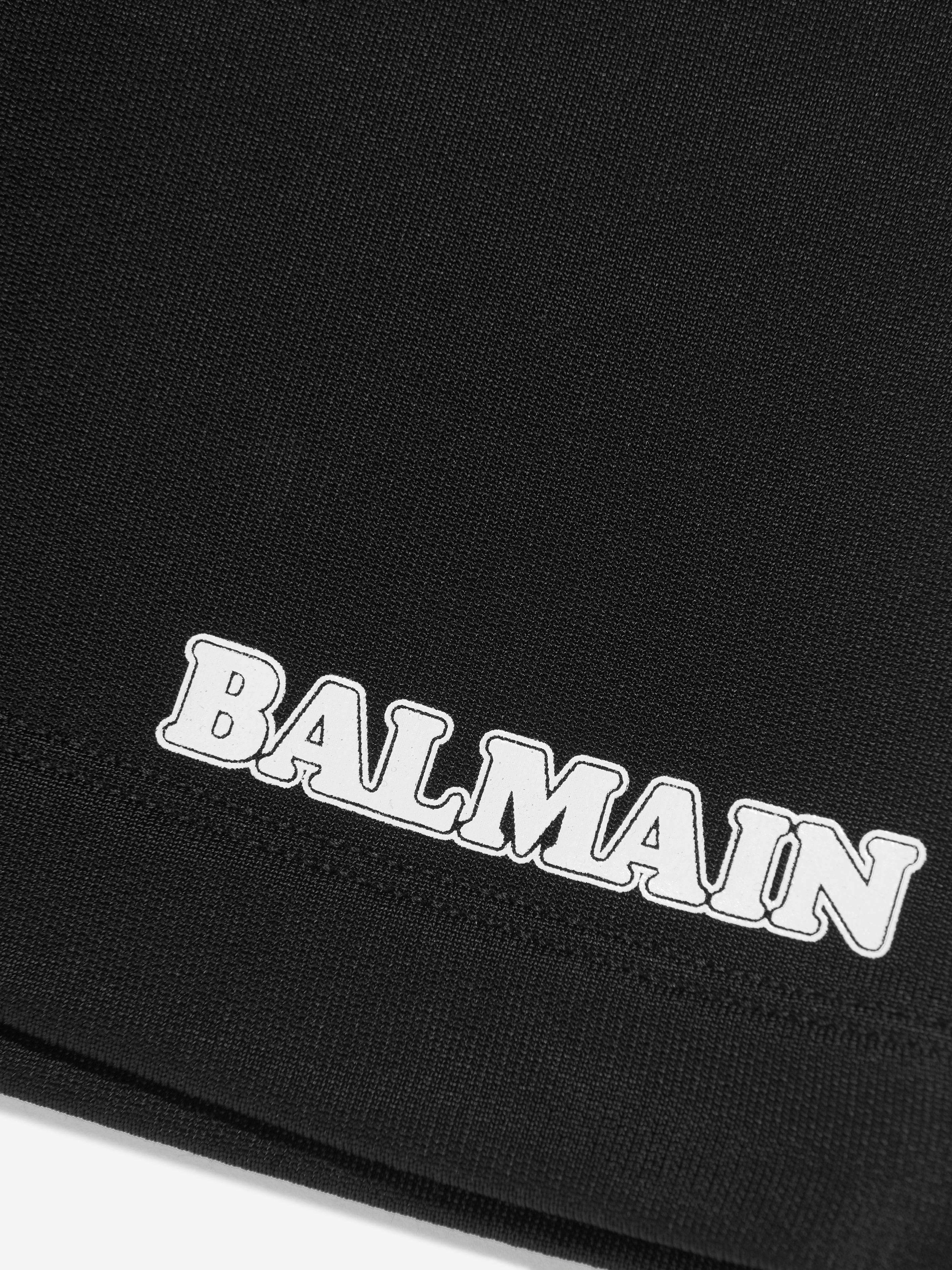 Balmain Boys Logo Jersey Shorts in Black