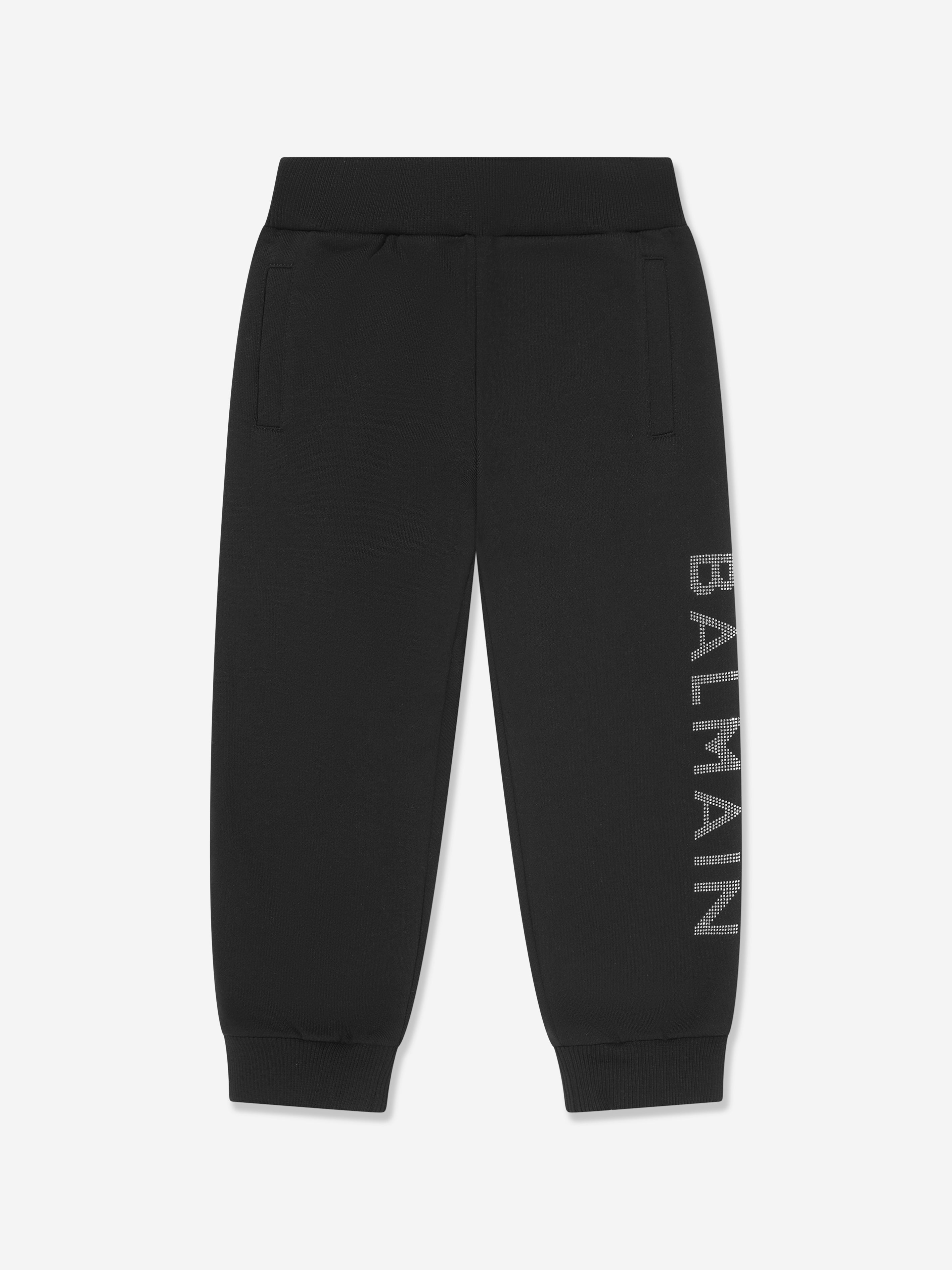 Balmain Boys Logo Joggers in Black