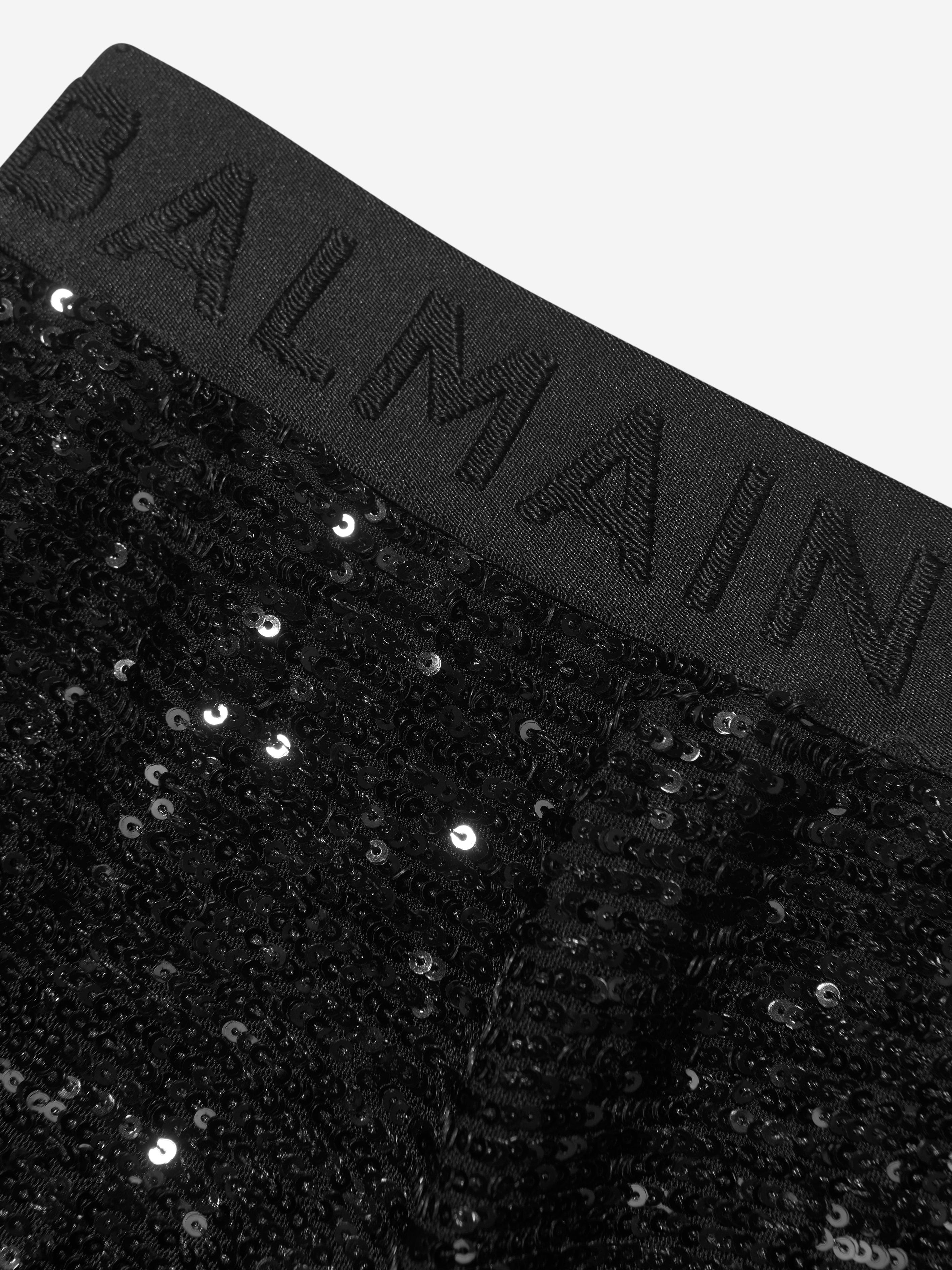 Balmain Girls Bow Skirt in Black