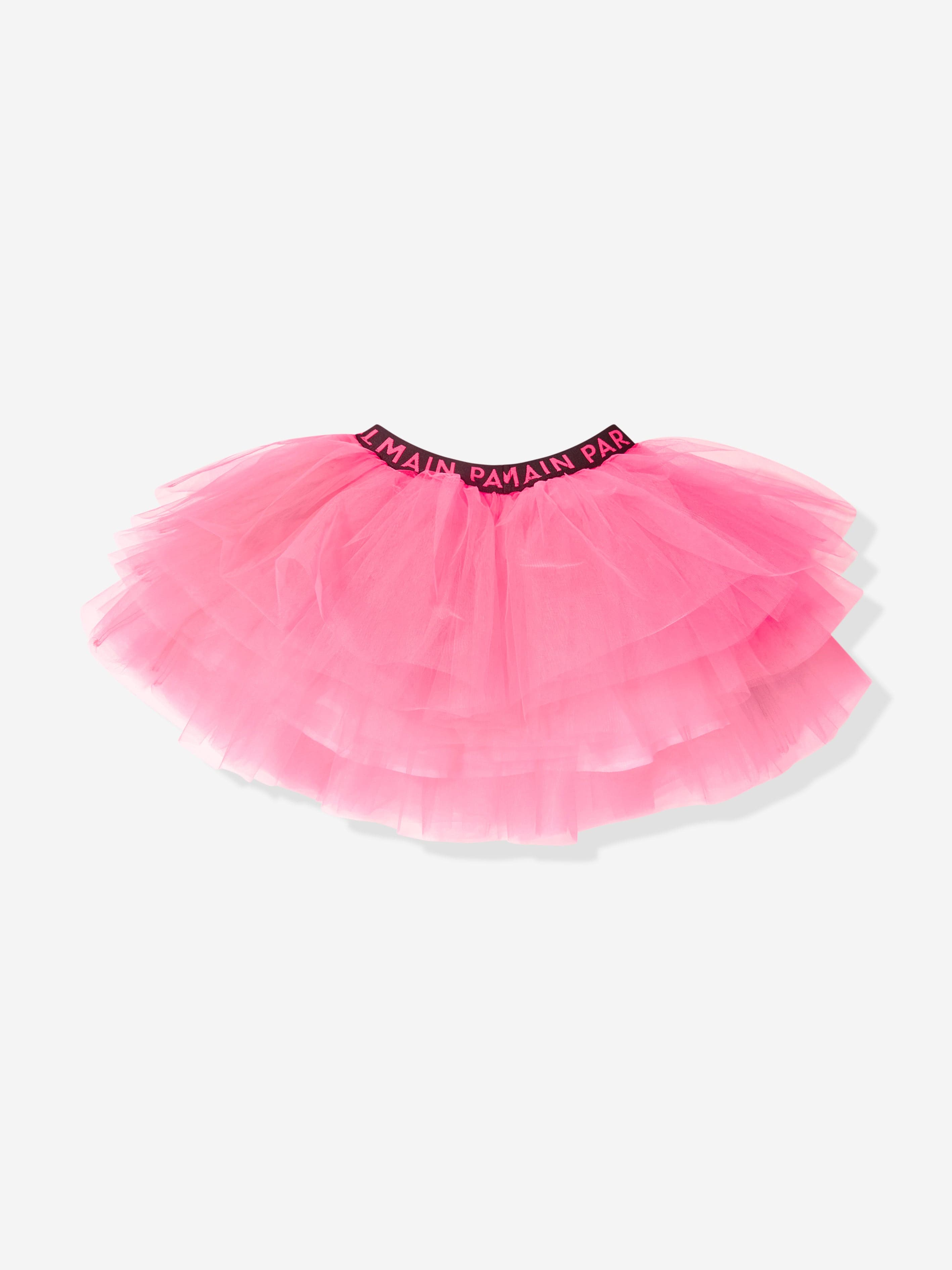 Balmain Girls Tulle Skirt in Pink