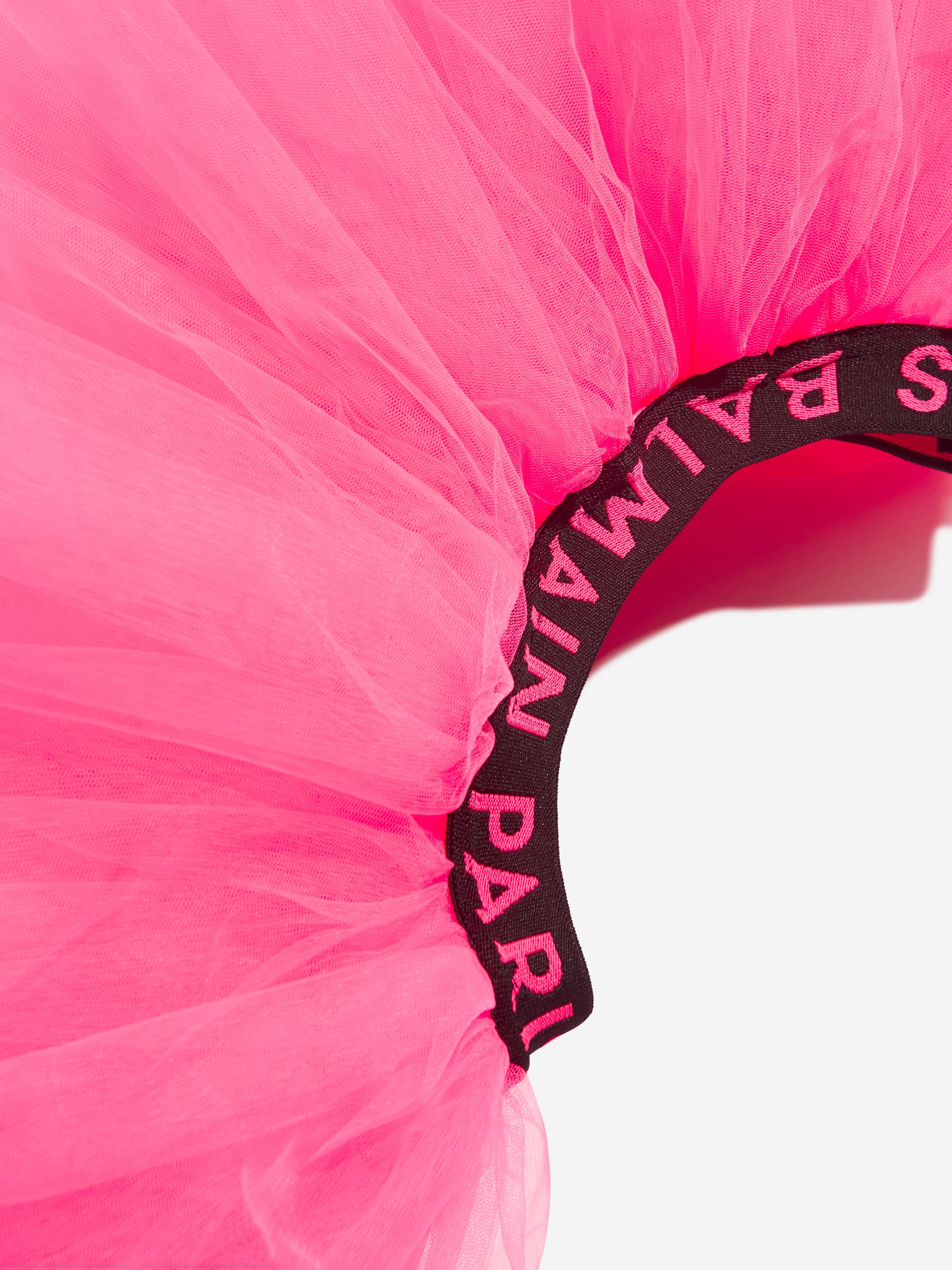 Balmain Girls Tulle Skirt in Pink