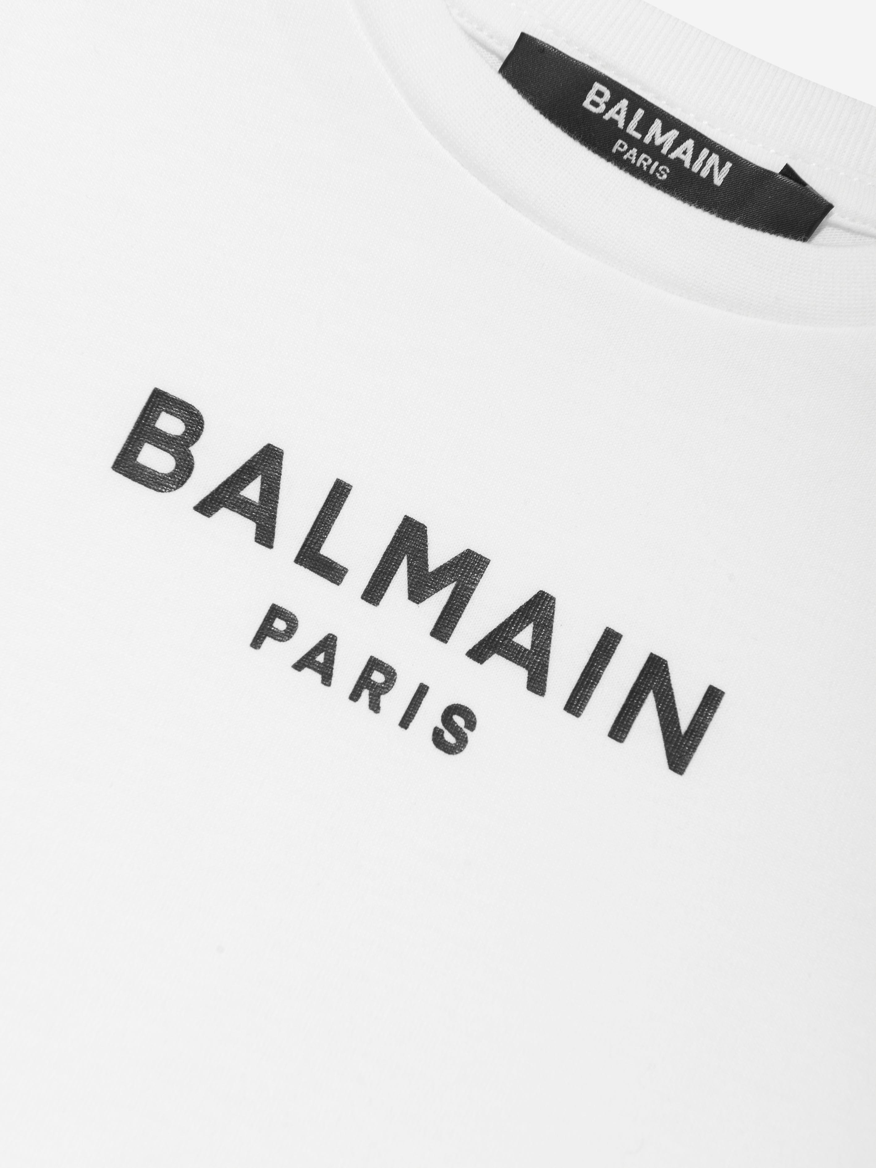 Balmain Baby Boys Logo T-Shirt in White