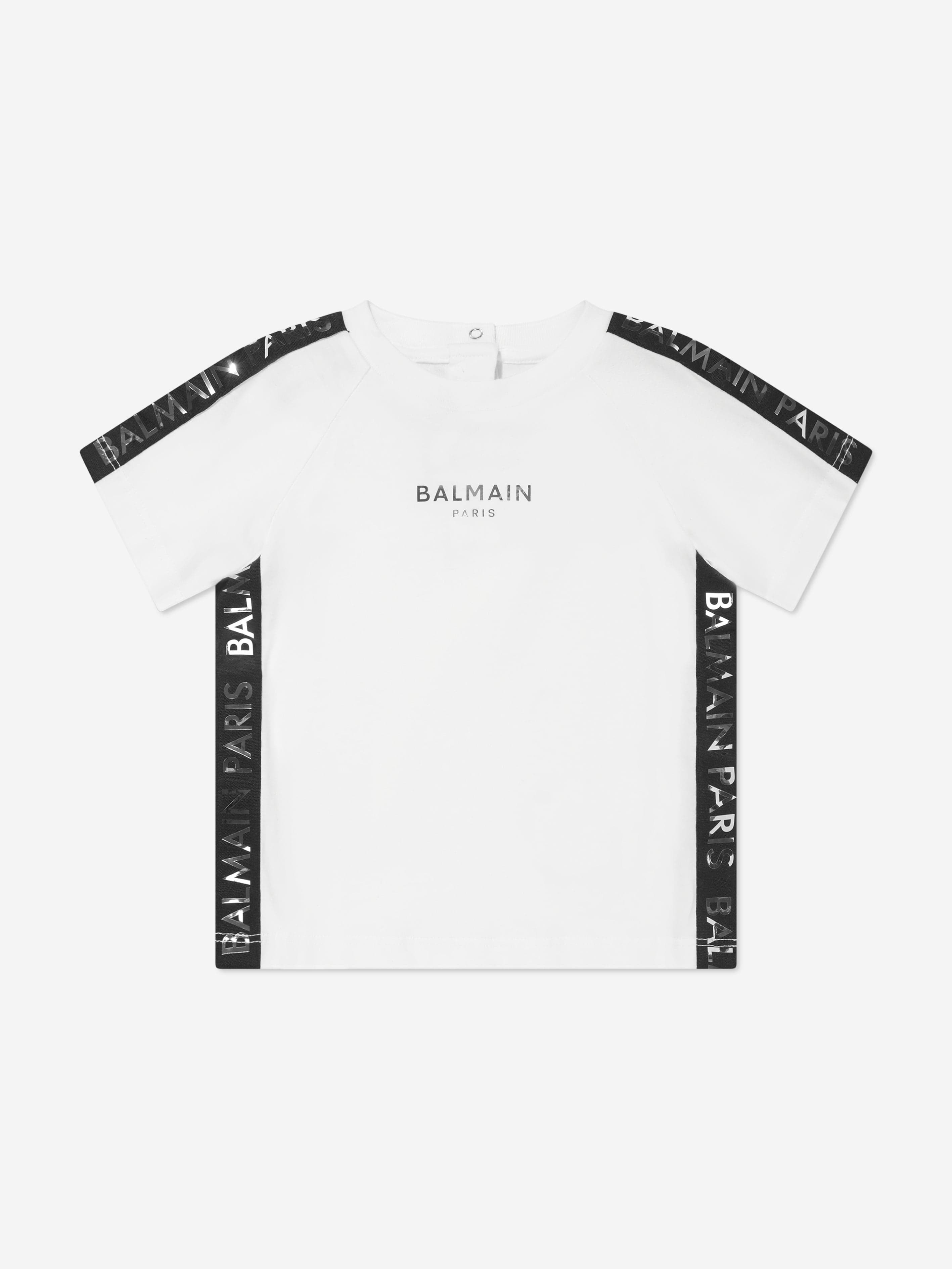 Balmain Baby Boys Logo T-Shirt in White