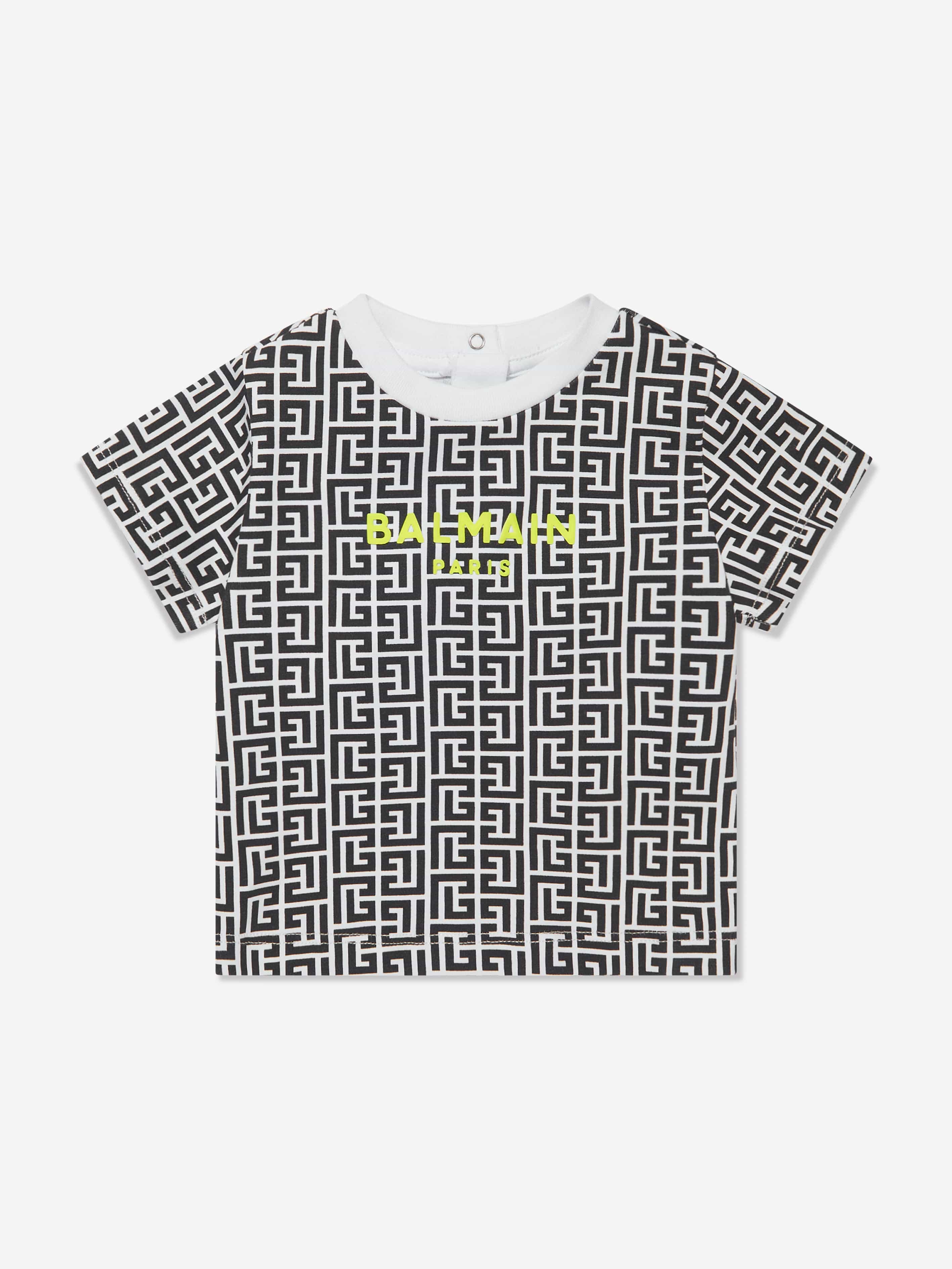 Balmain Baby Boys Logo T-Shirt in Black