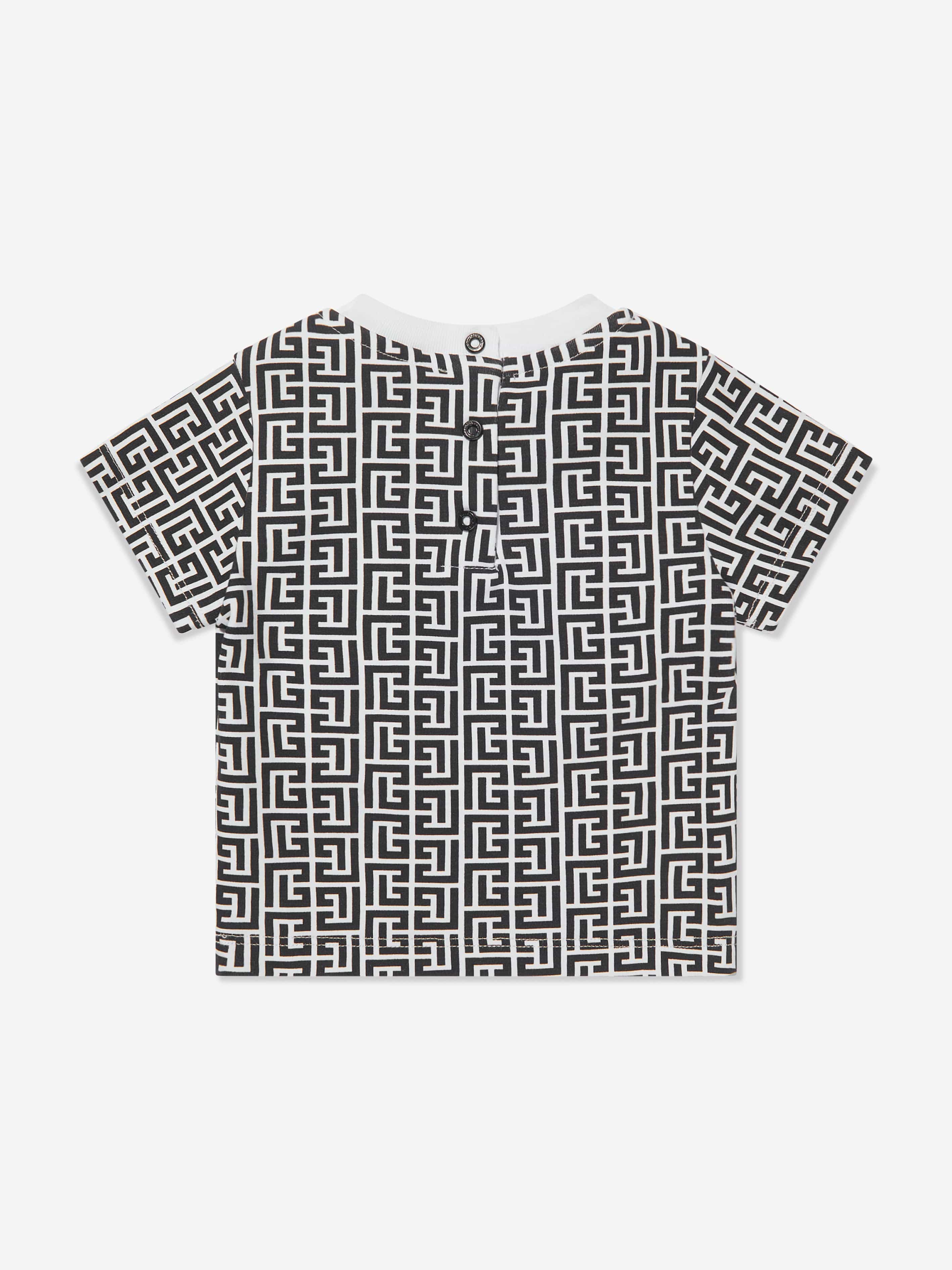 Balmain Baby Boys Logo T-Shirt in Black