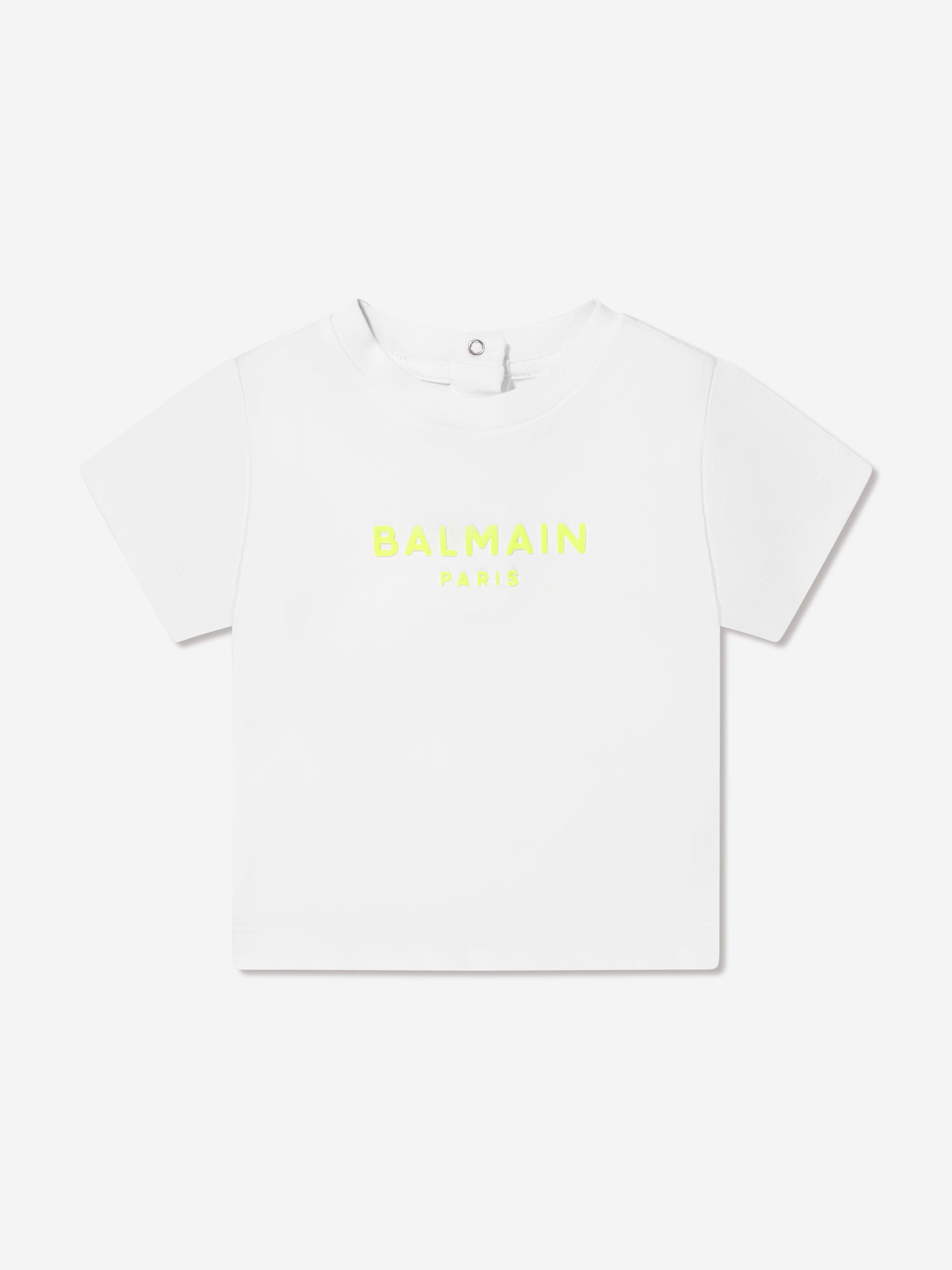 Balmain Baby Boys Logo T-Shirt in White