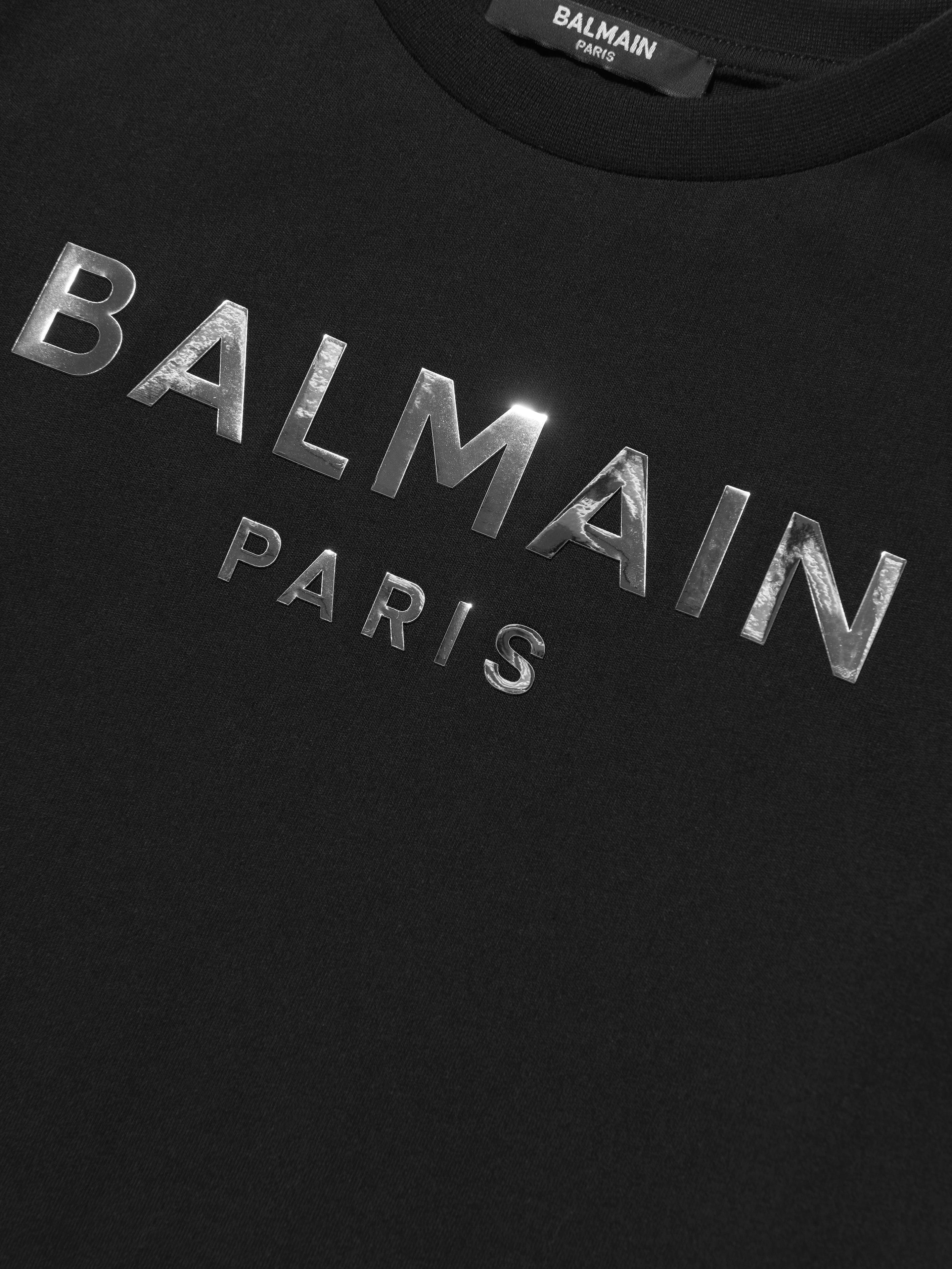 Balmain Boys Logo T-Shirt in Black