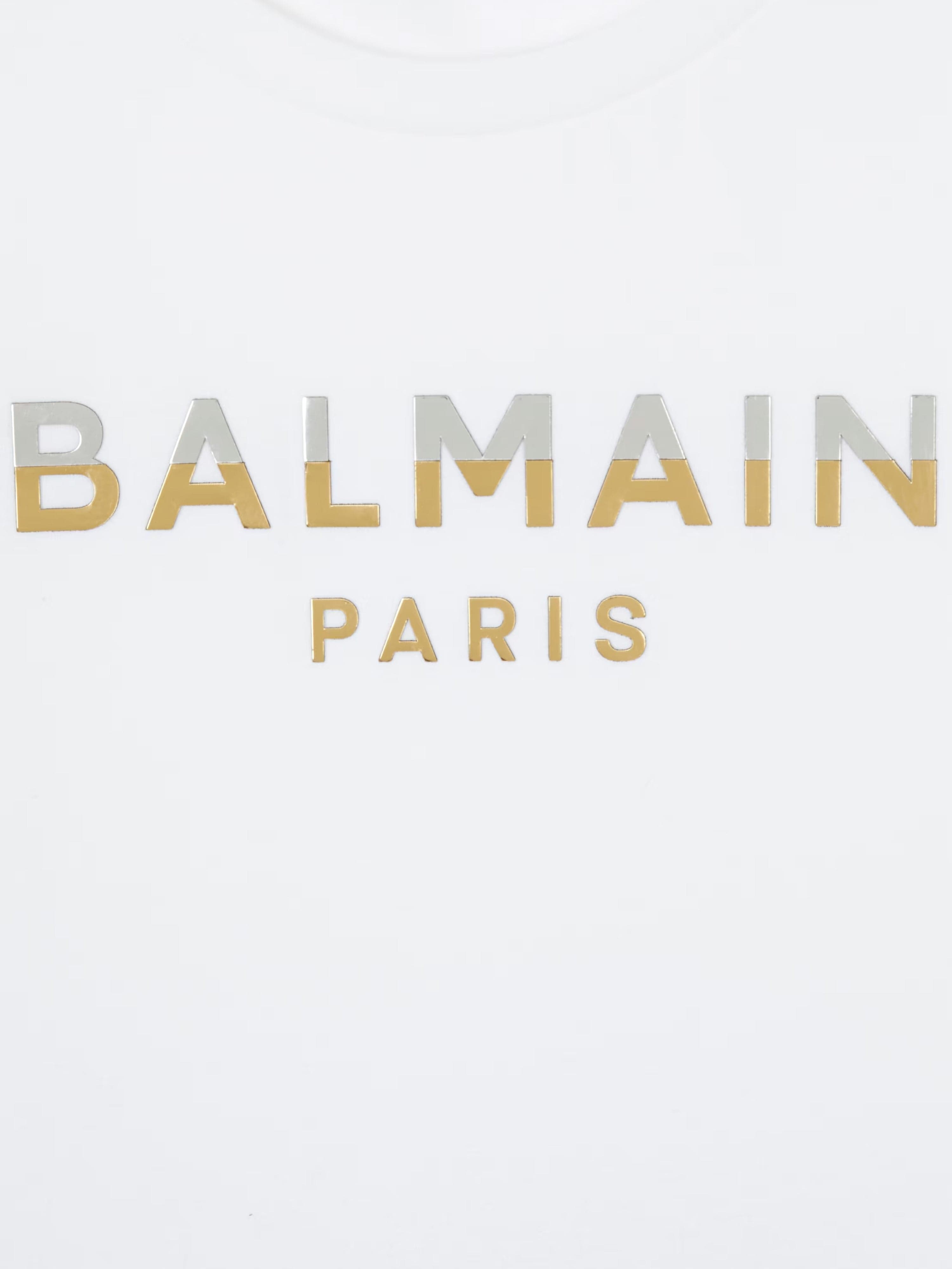 Balmain Boys Logo T-Shirt in White