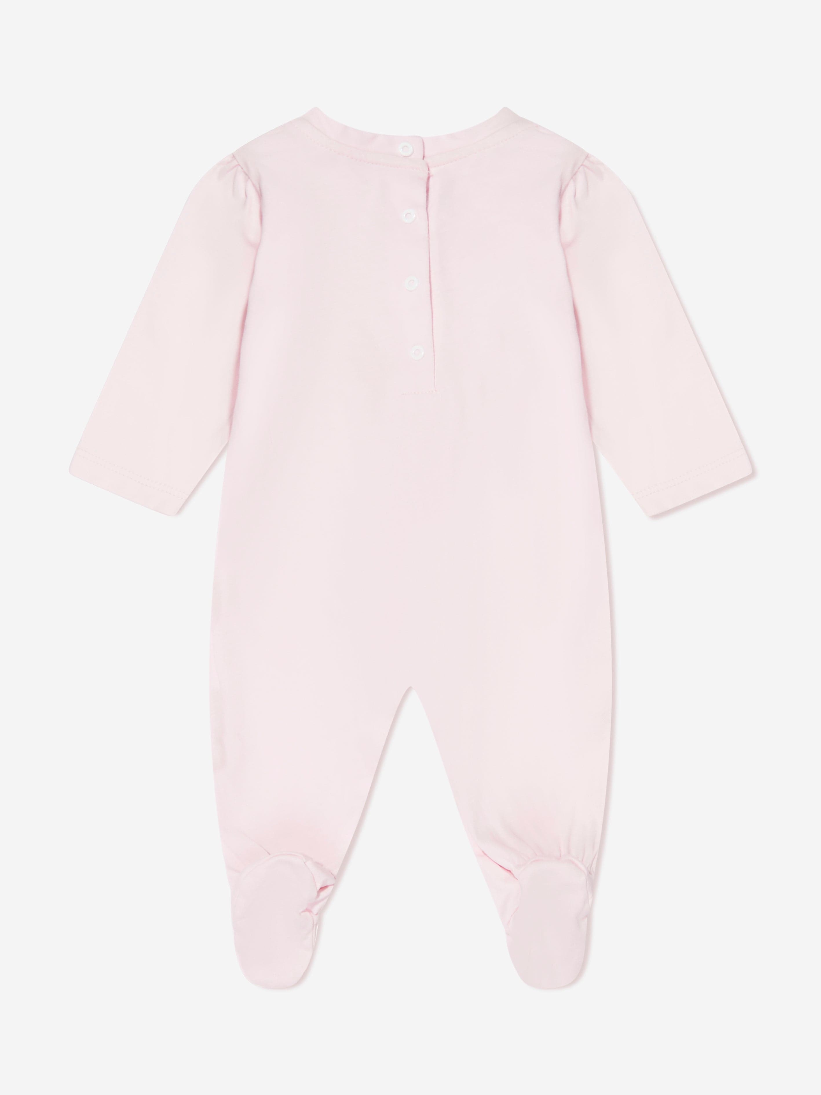 Balmain Baby Girls Babygrow Gift Set in Pink