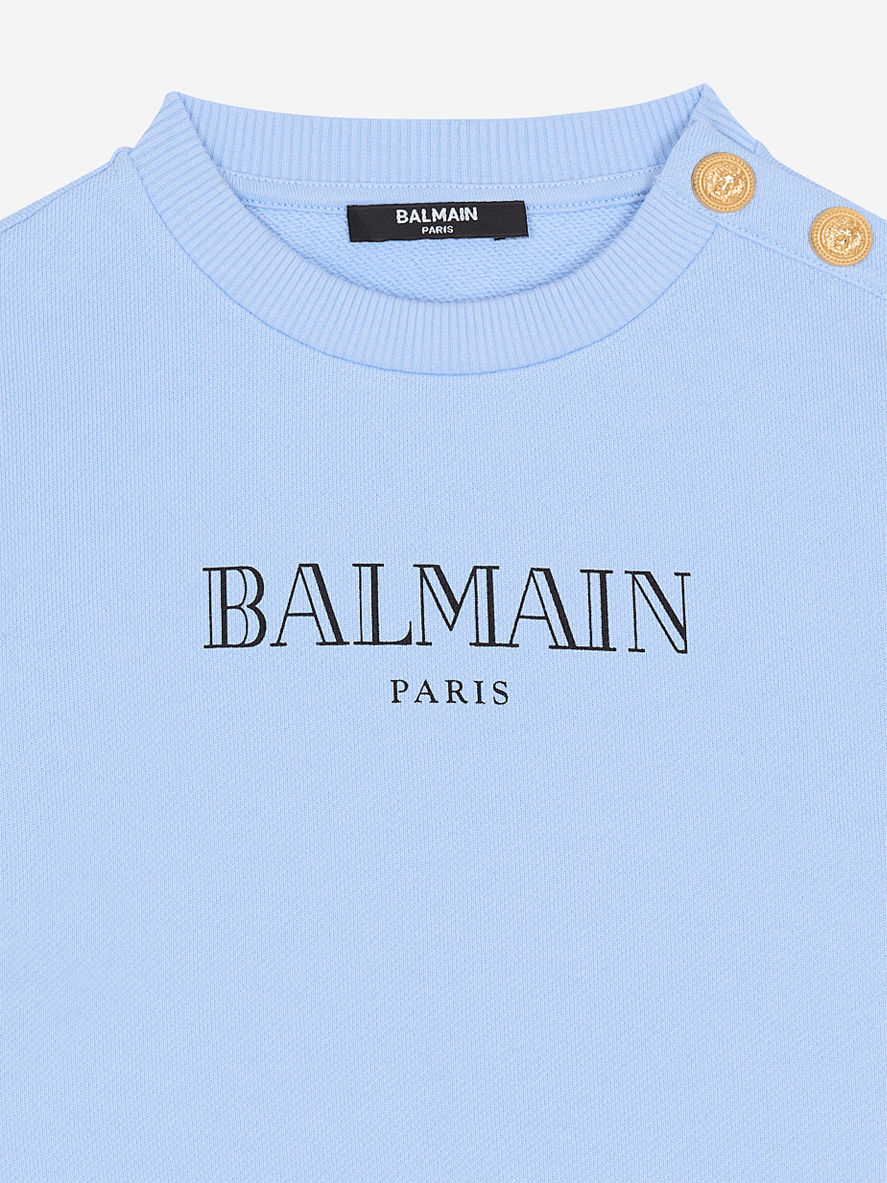 Balmain Kids Logo Sweatshirt in Blue