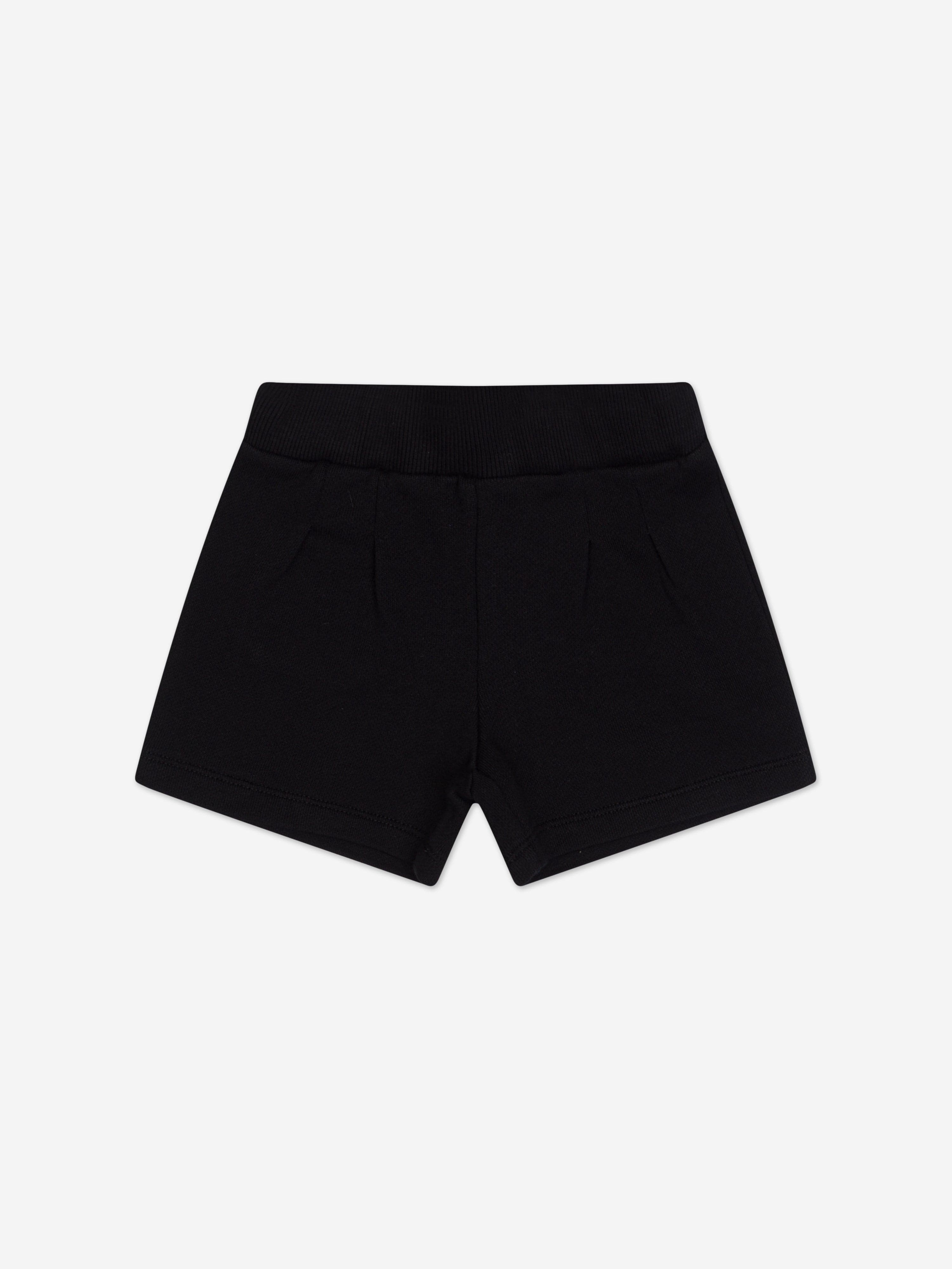 Balmain Baby Cotton Shorts in Black
