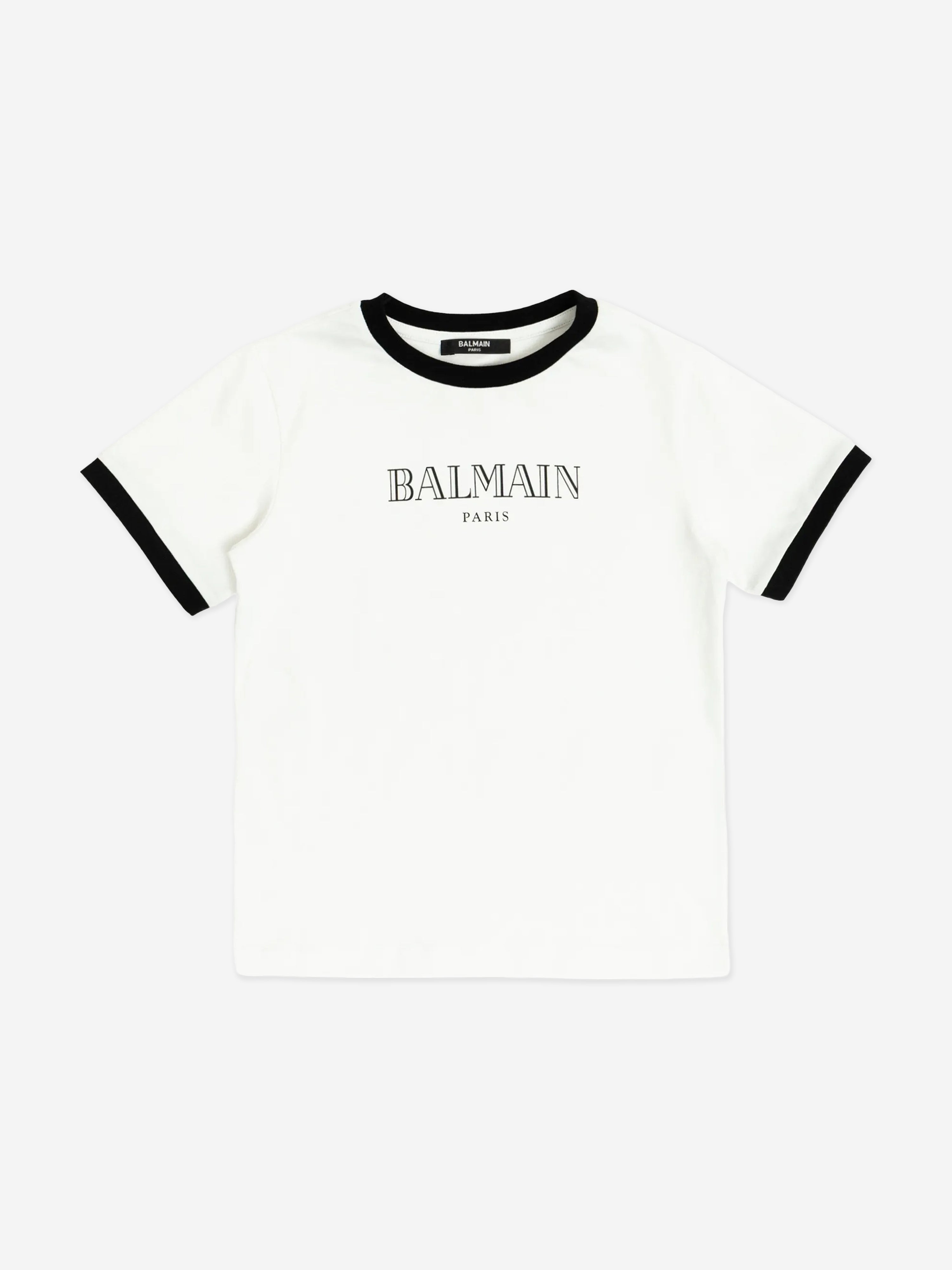 Balmain Boys Logo T-Shirt in White